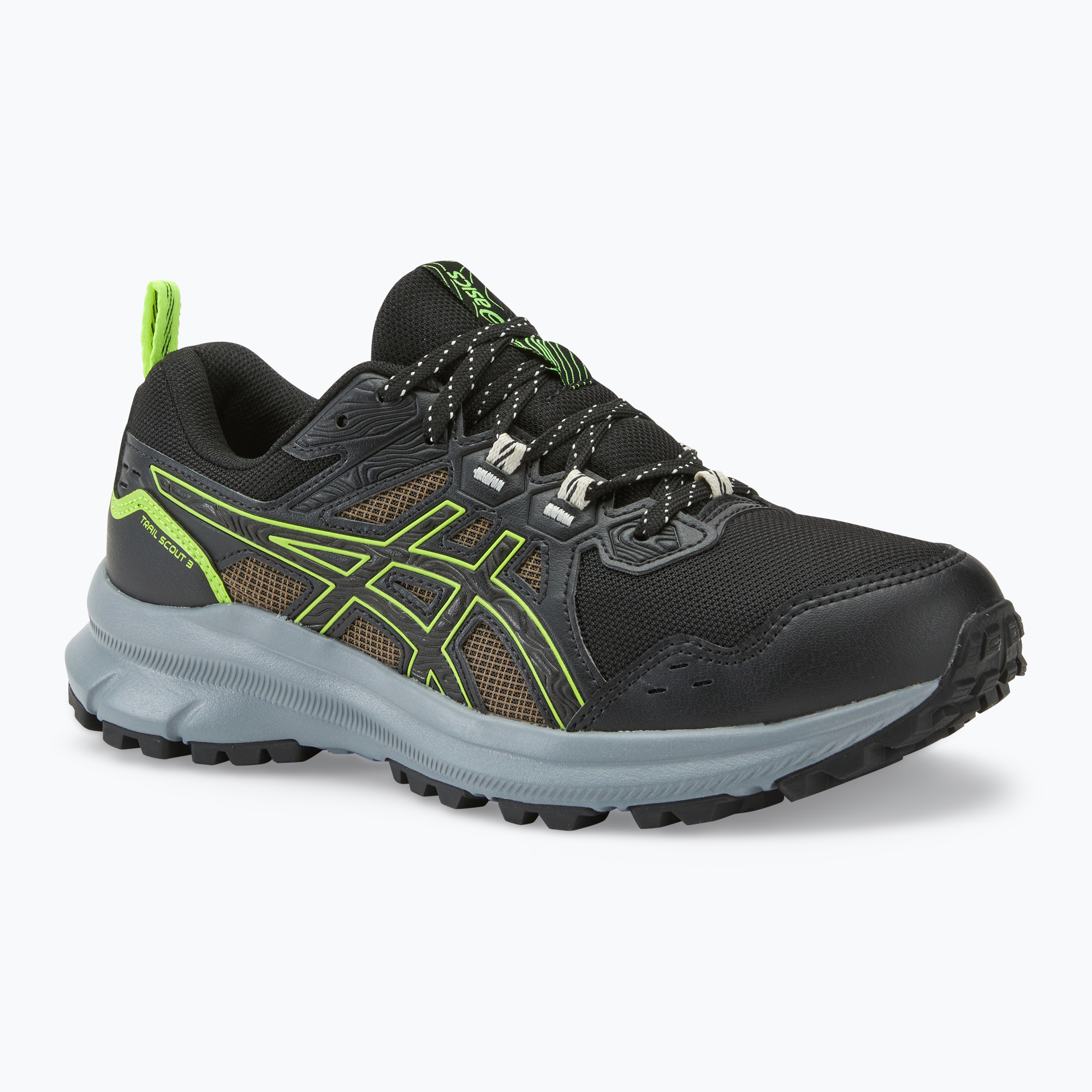 Buty do biegania męskie ASICS Trail Scout 3 black/safety yellow | WYSYŁKA W 24H | 30 DNI NA ZWROT