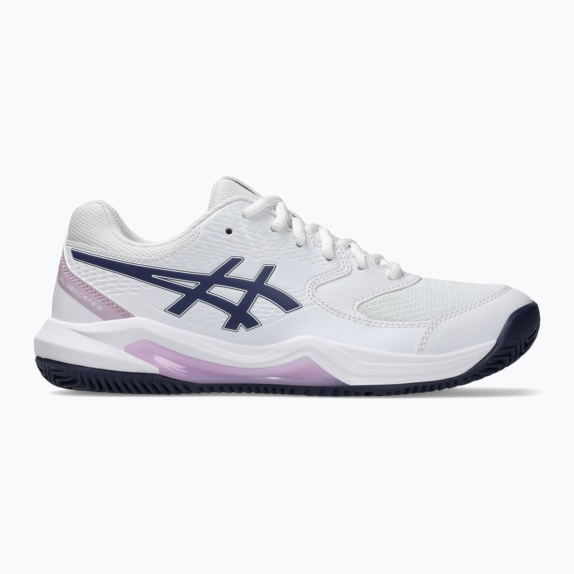 Buty do tenisa damskie ASICS Gel-Dedicate 8 Clay W white/indigo fog | WYSYŁKA W 24H | 30 DNI NA ZWROT