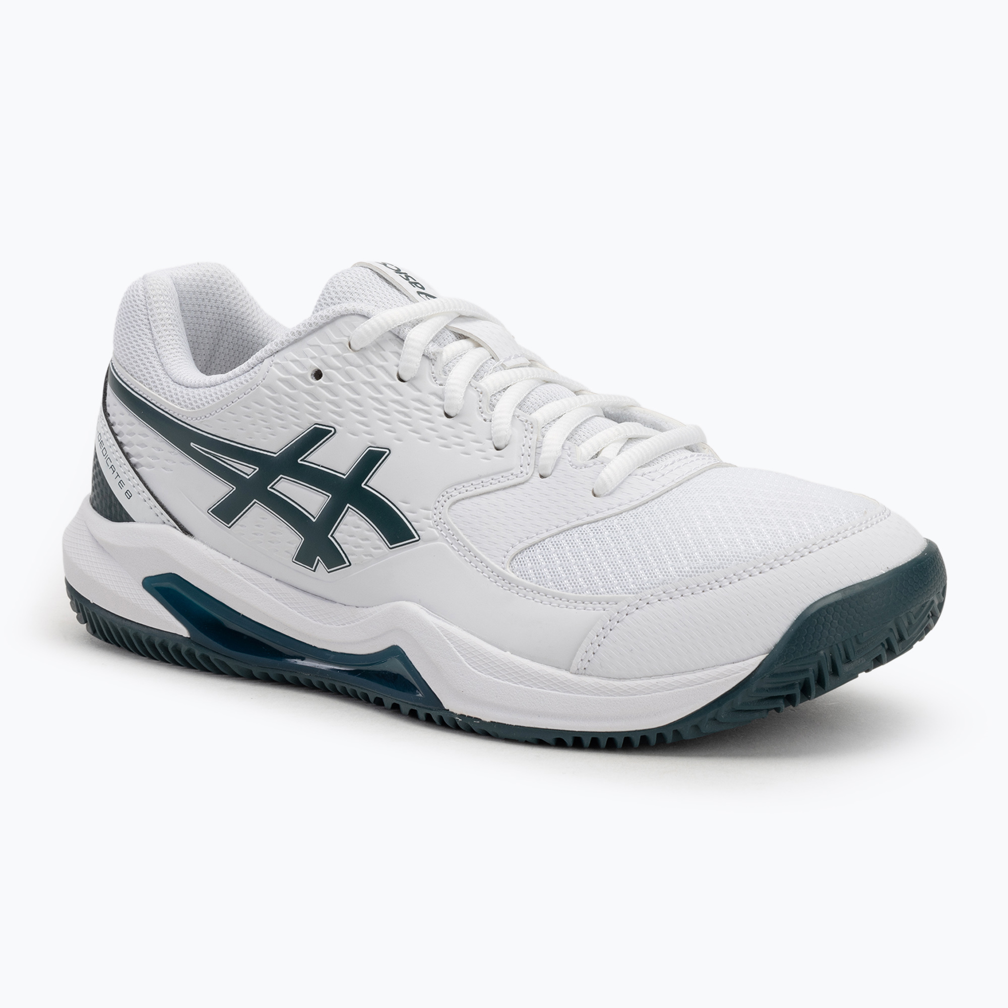 Buty do tenisa męskie ASICS Gel-Dedicate 8 Clay white/saxon green 
