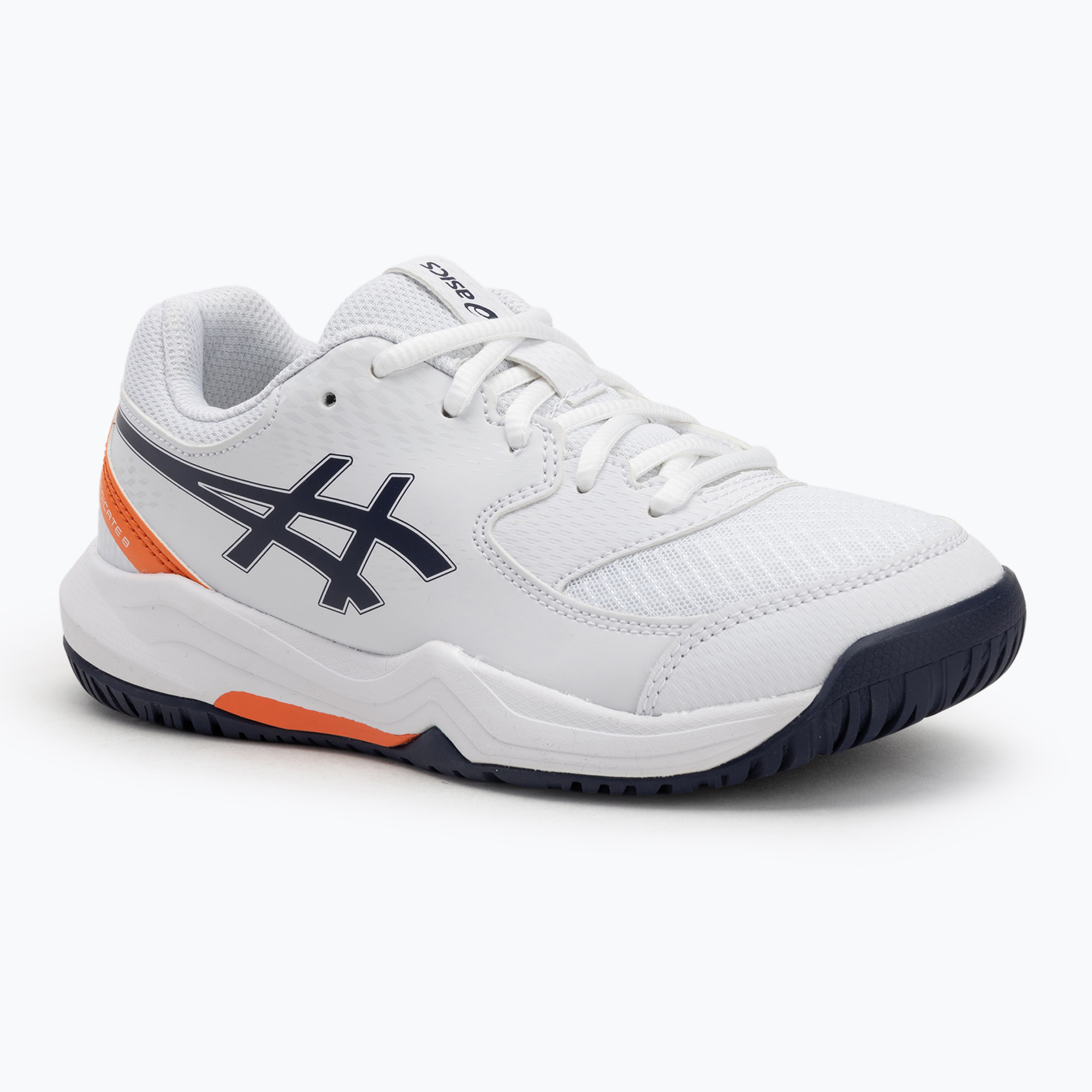 Buty do tenisa dziecięce ASICS Gel-Dedicate 8 GS Jr white/indigo fog 