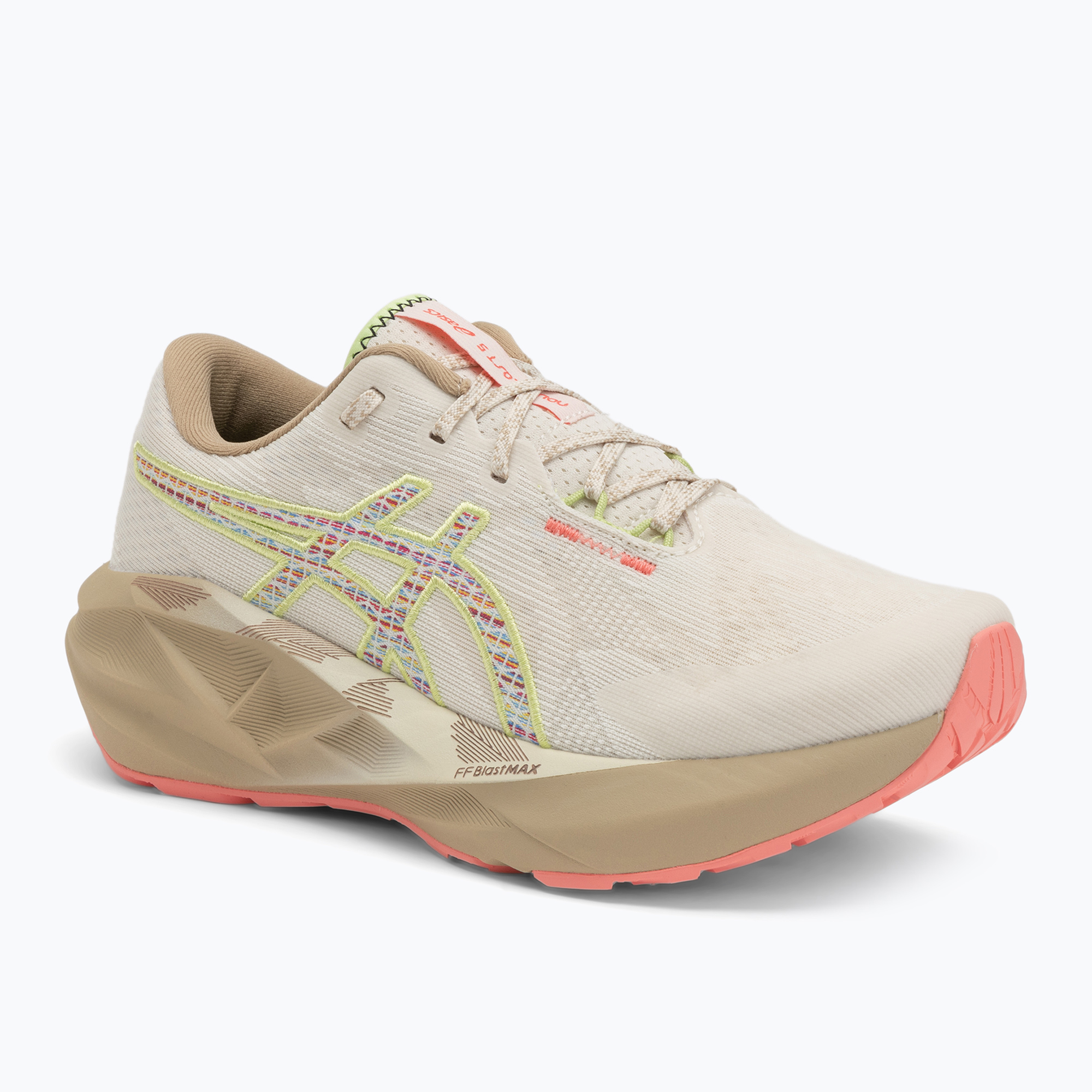 Buty do biegania damskie ASICS Novablast 5 TR nature bathing/guava 