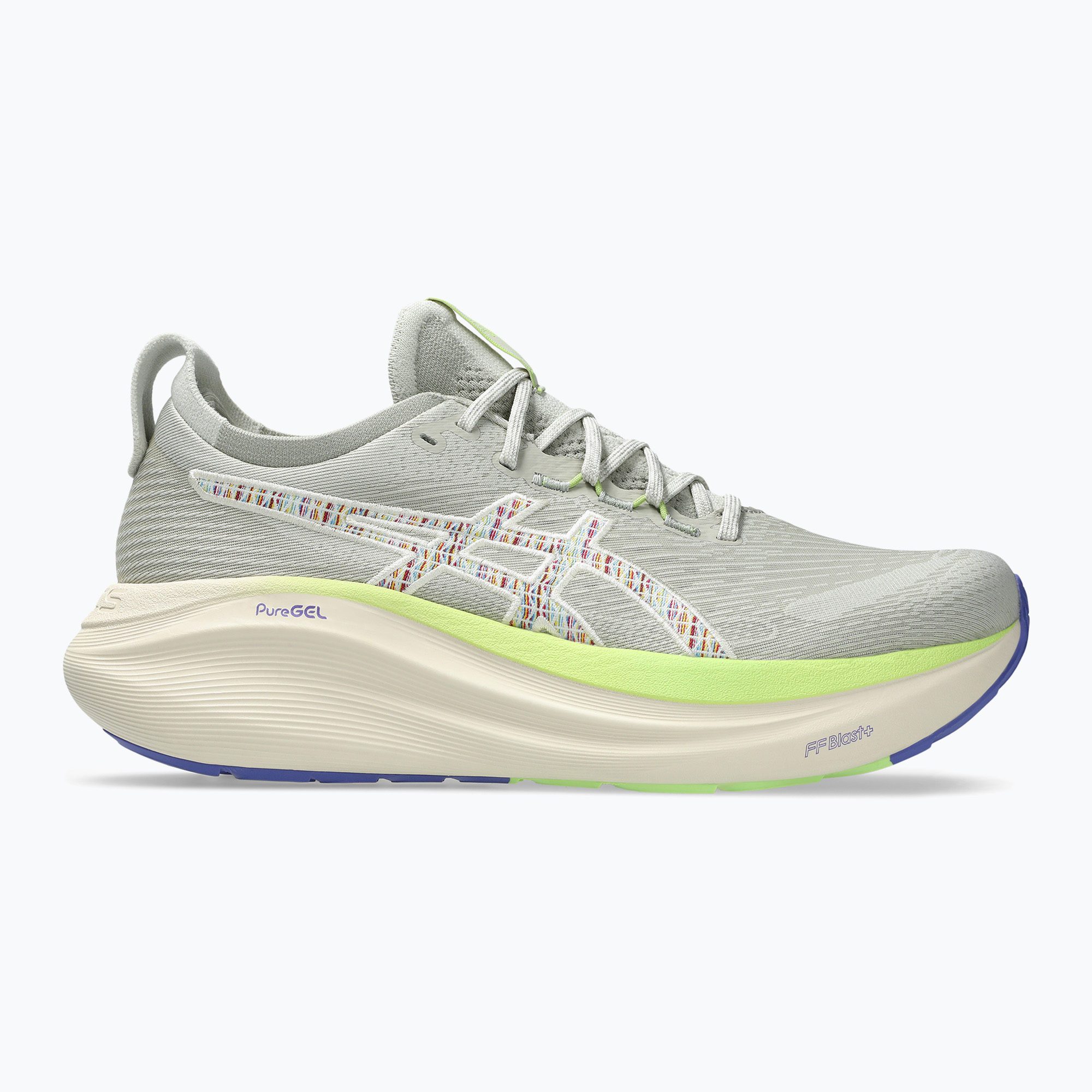 Buty do biegania męskie ASICS Gel-Nimbus 27 TR nature bathing/lime green 