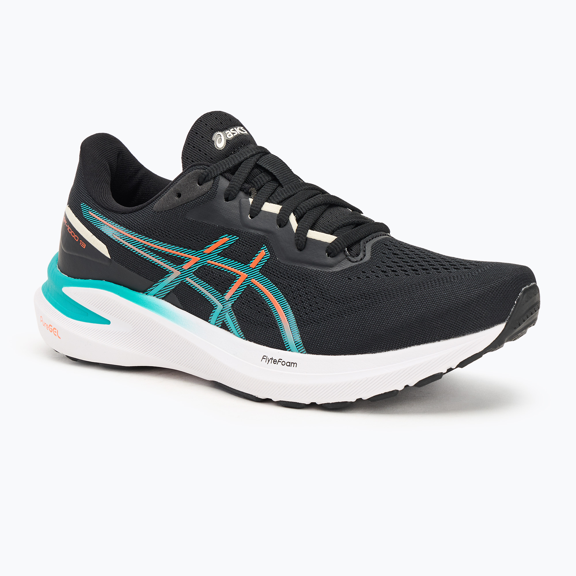 Buty do biegania męskie ASICS GT-1000 13 black/wave teal | WYSYŁKA W 24H | 30 DNI NA ZWROT