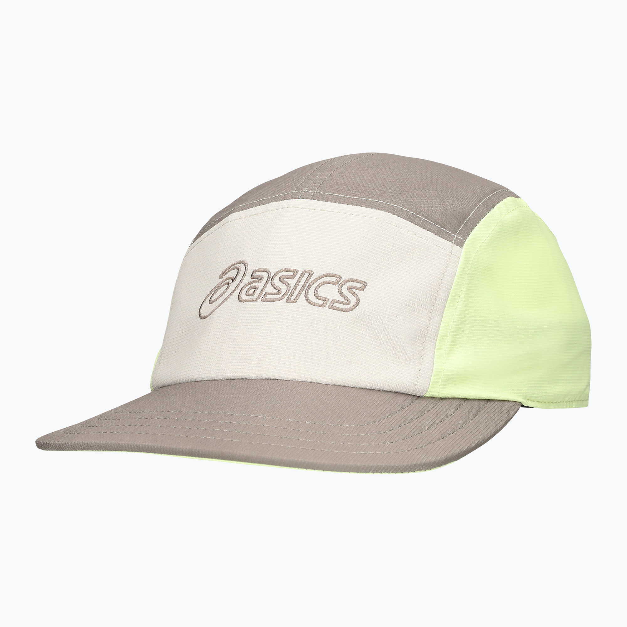 Czapka z daszkiem ASICS 5 Panel taupe grey/mineral beige/huddie yellow | WYSYŁKA W 24H | 30 DNI NA ZWROT