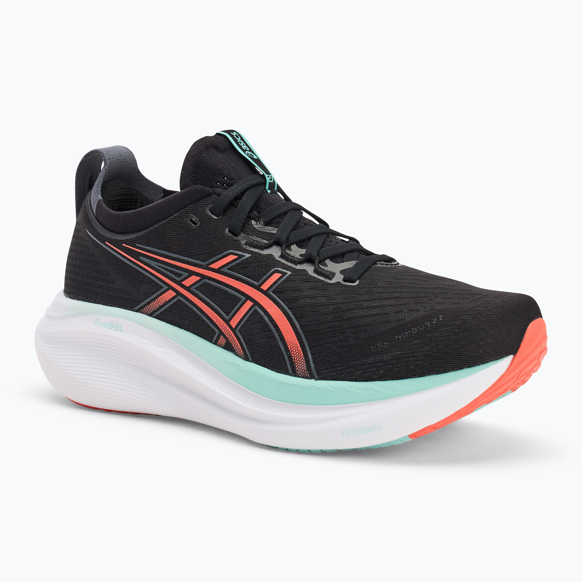 Buty do biegania męskie ASICS Gel-Nimbus 27 black/coral reef | WYSYŁKA W 24H | 30 DNI NA ZWROT