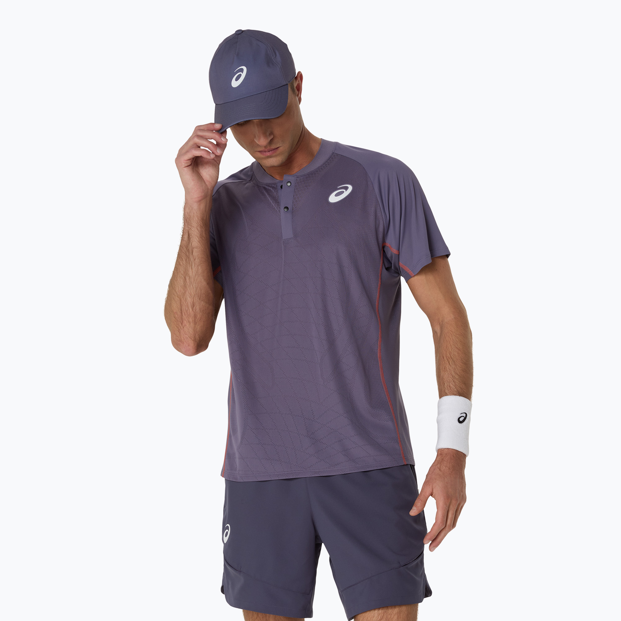 Koszulka polo męska ASICS Match Actibreeze Polo greyish purple | WYSYŁKA W 24H | 30 DNI NA ZWROT