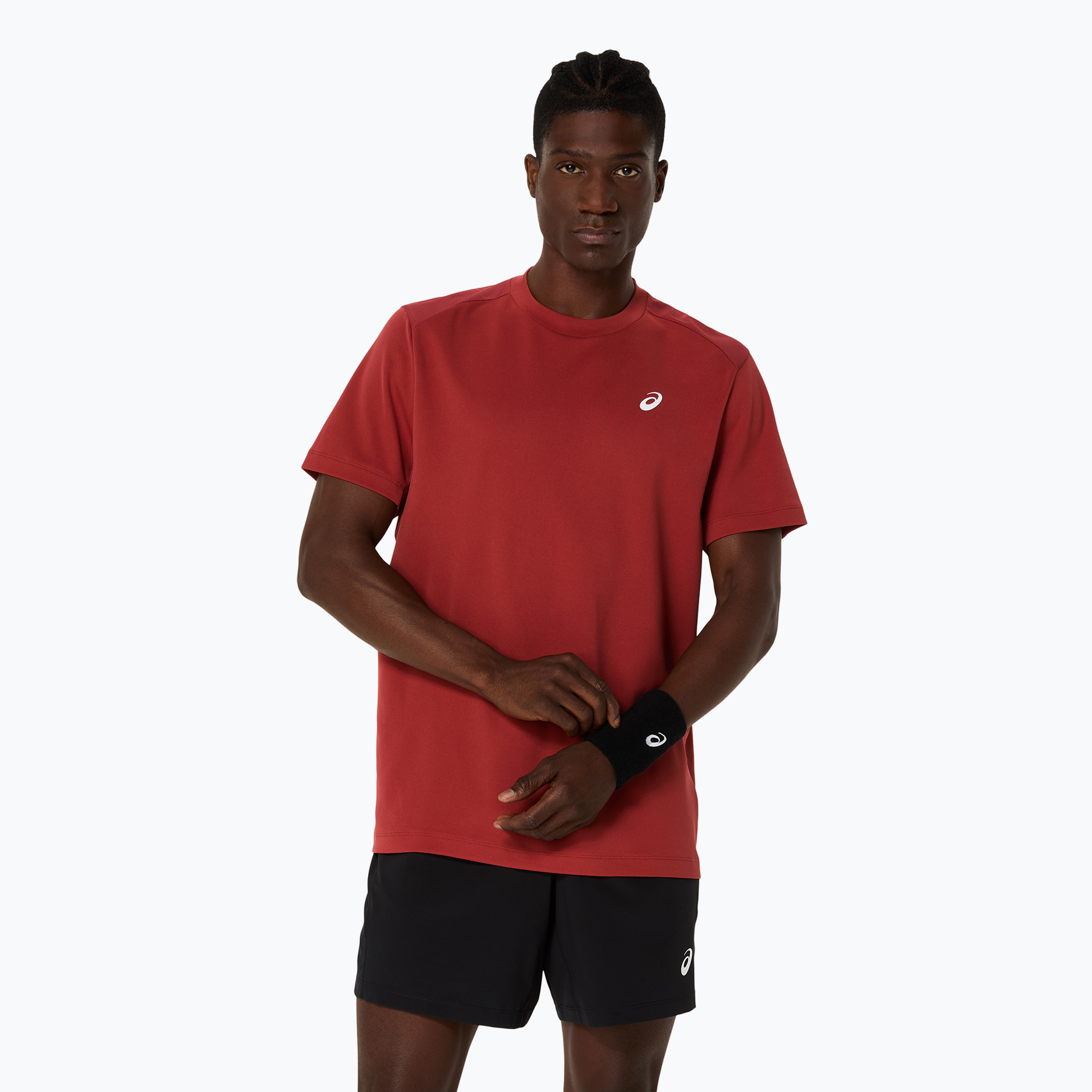 Koszulka tenisowa męska ASICS Court Top burnt red | WYSYŁKA W 24H | 30 DNI NA ZWROT