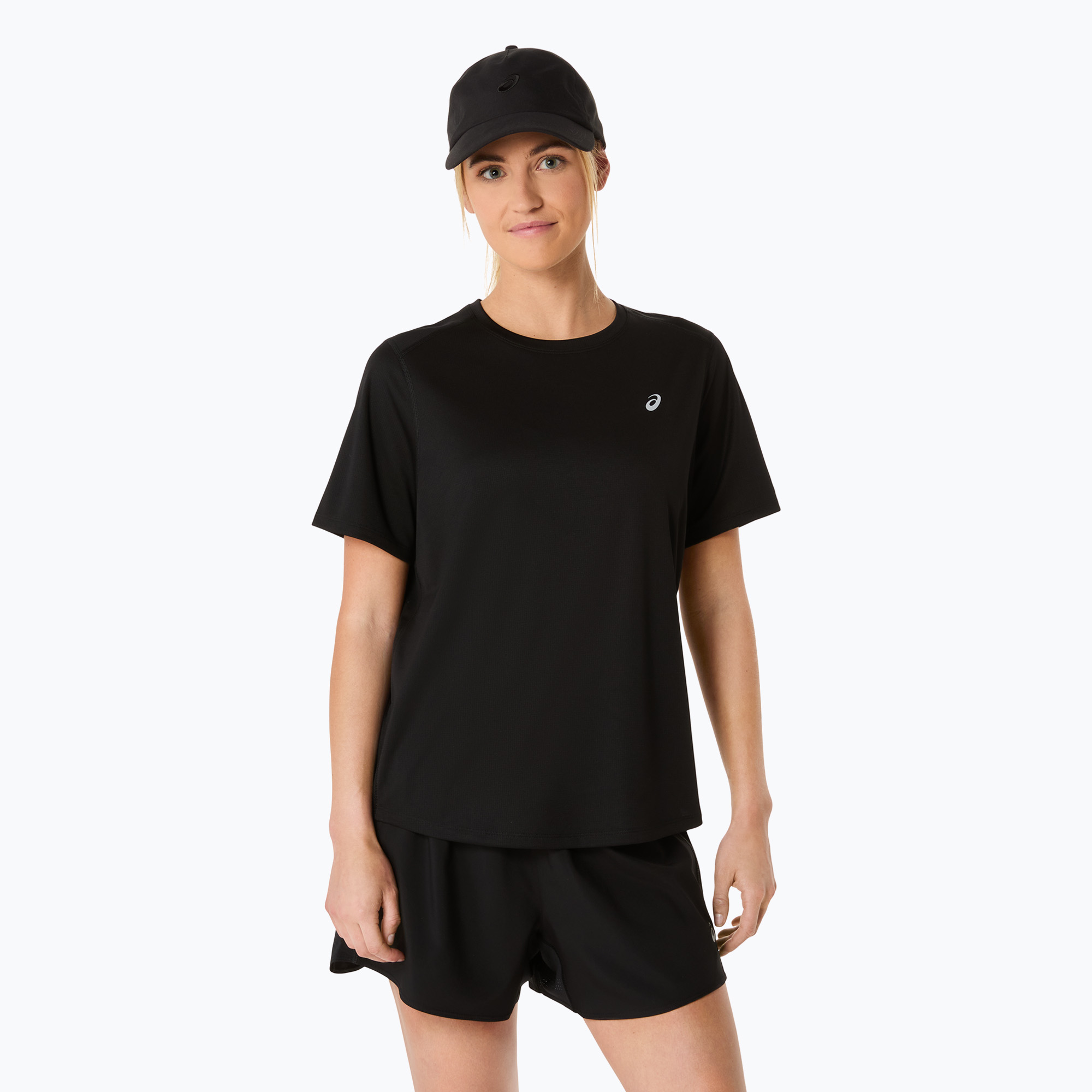 Koszulka do biegania damska ASICS Core performance black 