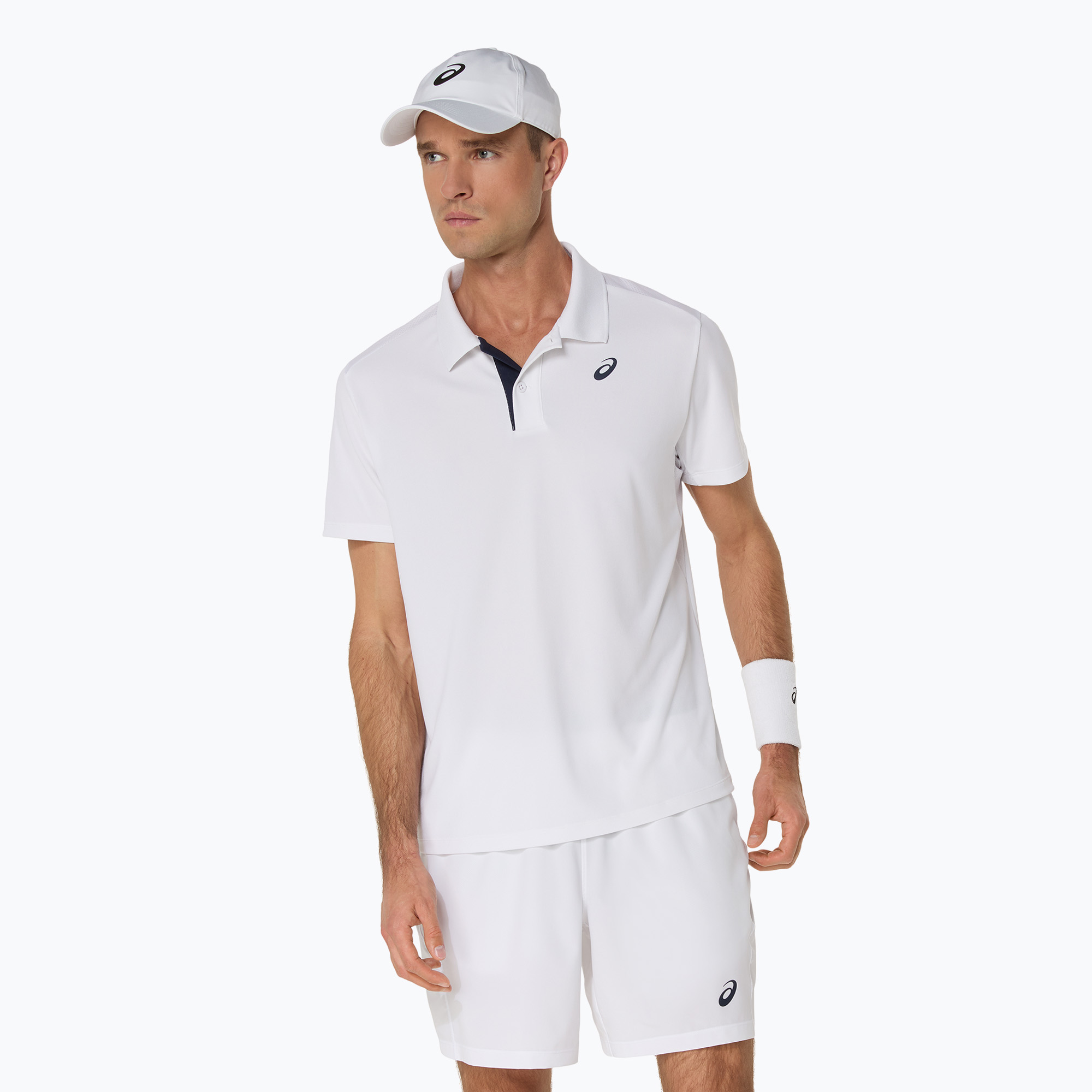 Koszulka polo męska ASICS Court Polo brilliant white | WYSYŁKA W 24H | 30 DNI NA ZWROT