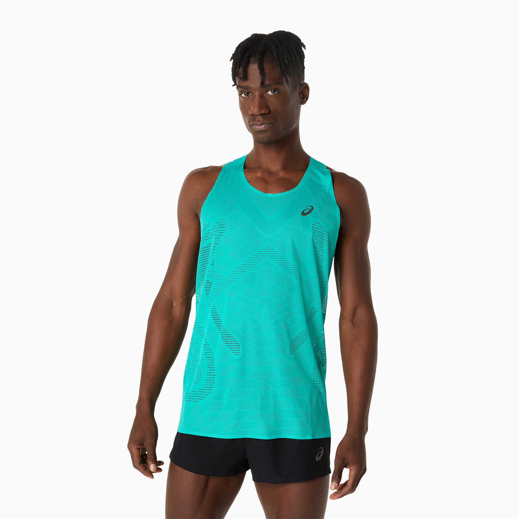 Tank top do biegania męski ASICS Metarun Singlet wave teal | WYSYŁKA W 24H | 30 DNI NA ZWROT