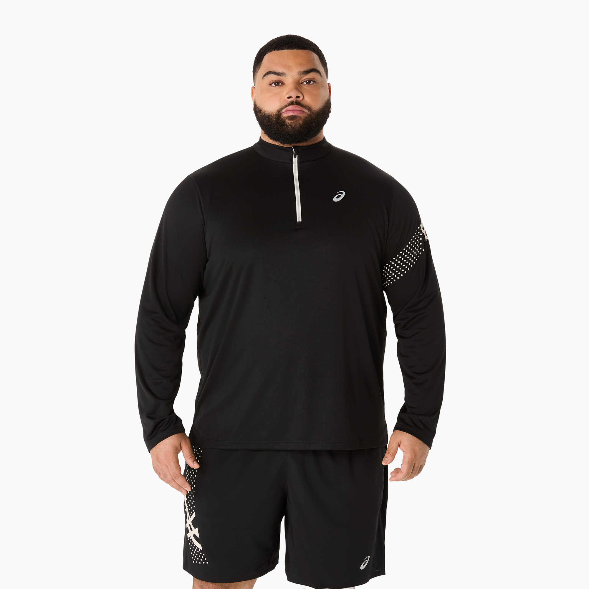 Bluza do biegania męski ASICS Icon LS 1/2 Zip performance black | WYSYŁKA W 24H | 30 DNI NA ZWROT