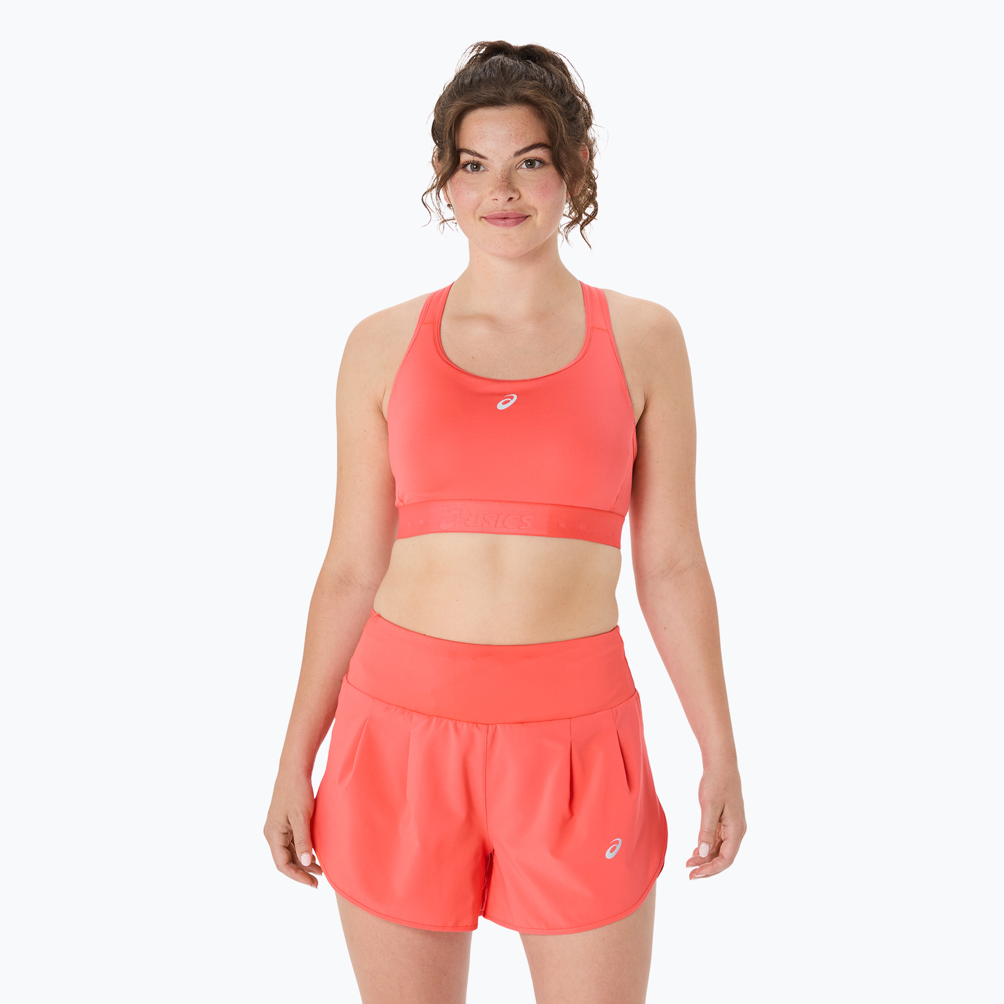 Biustonosz treningowy ASICS Road Compression coral reef | WYSYŁKA W 24H | 30 DNI NA ZWROT