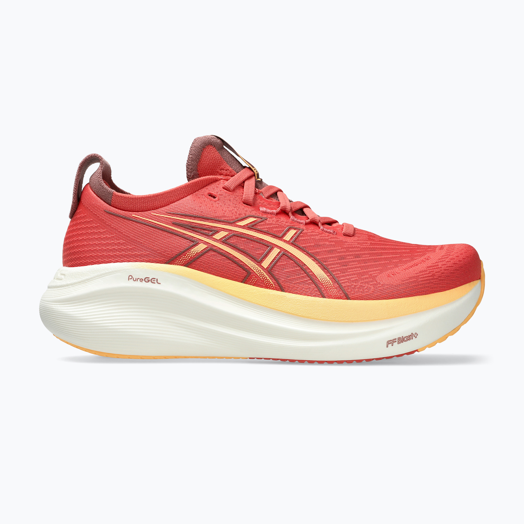 Buty do biegania damskie Asics Gel-Nimbus 27 dark pink clay/orange glow 