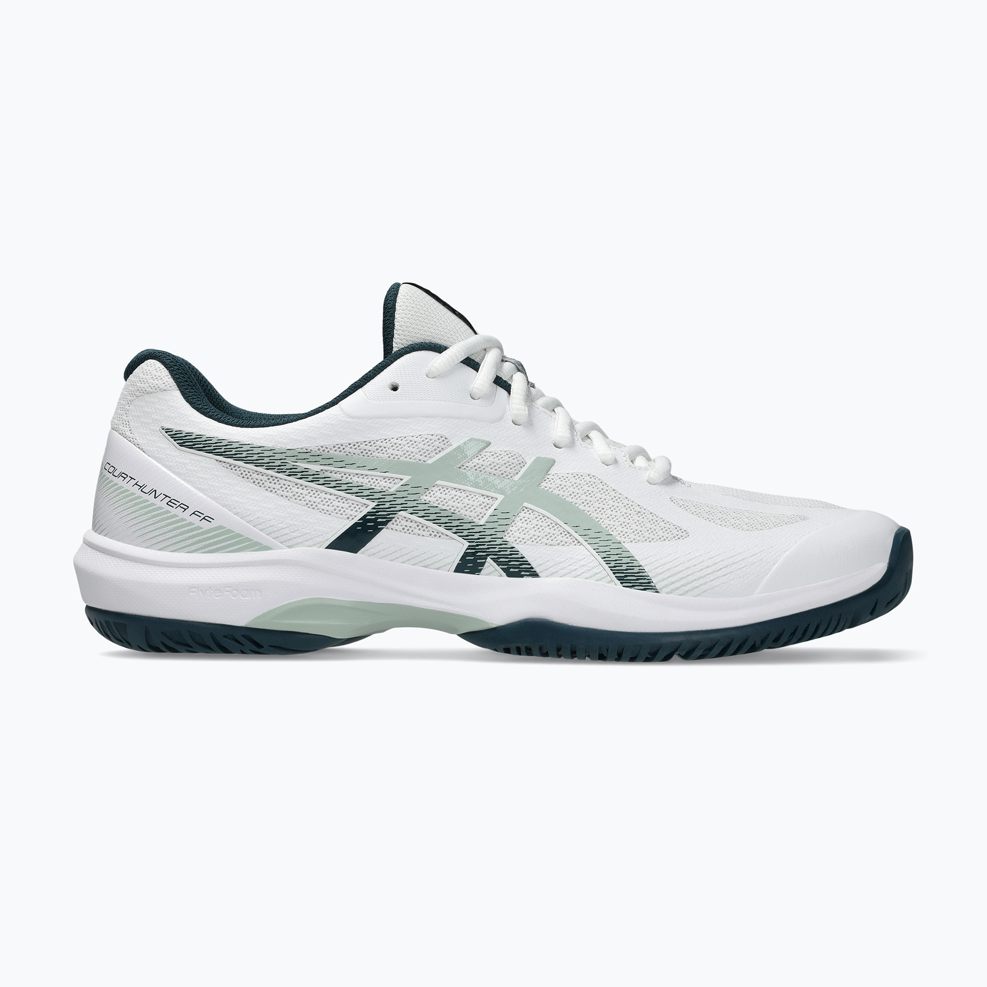 Buty do siatkówki męskie ASICS Court Hunter FF white/lichen rock 