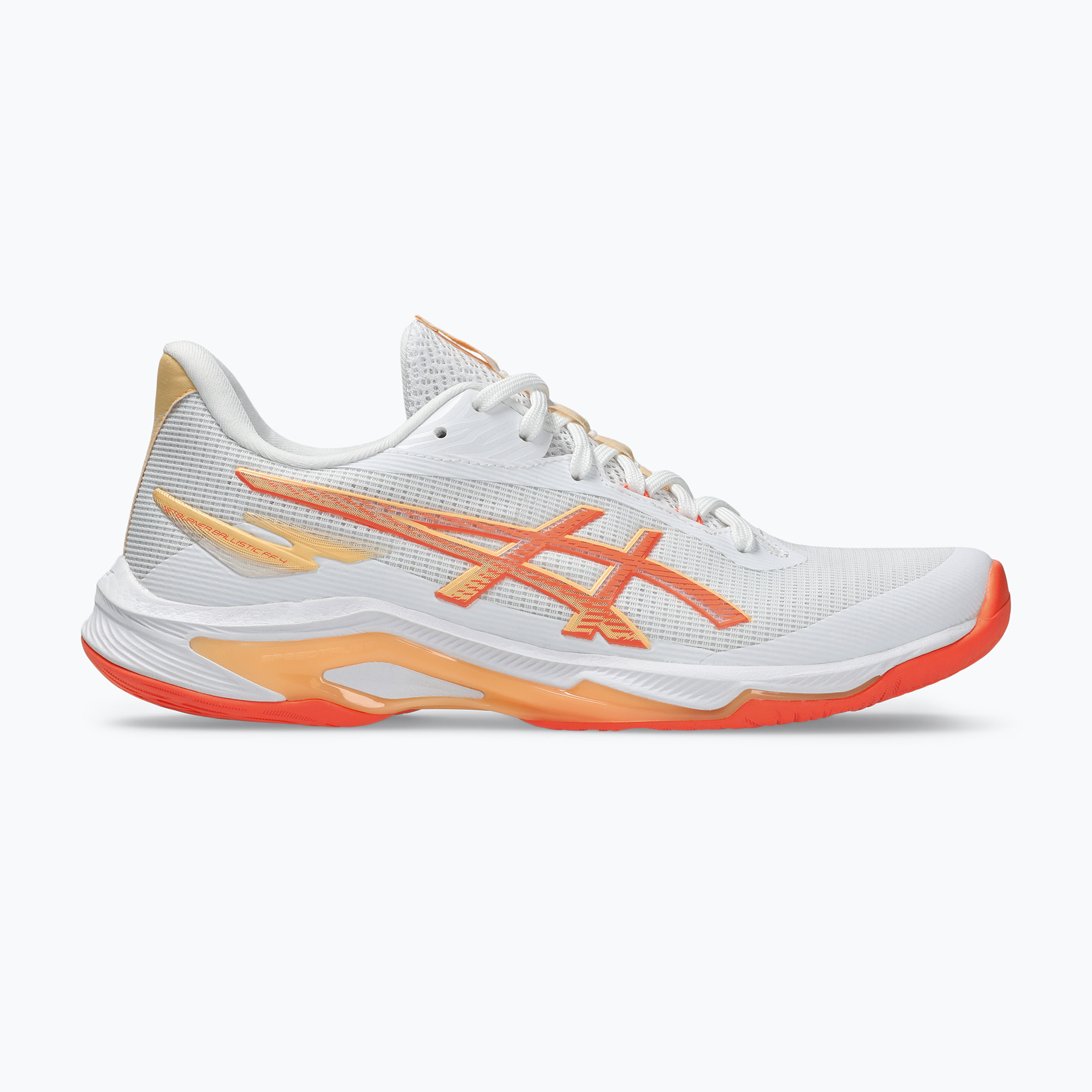 Buty do siatkówki damskie ASICS Netburner Ballistic FF 4 white/vivid coral 