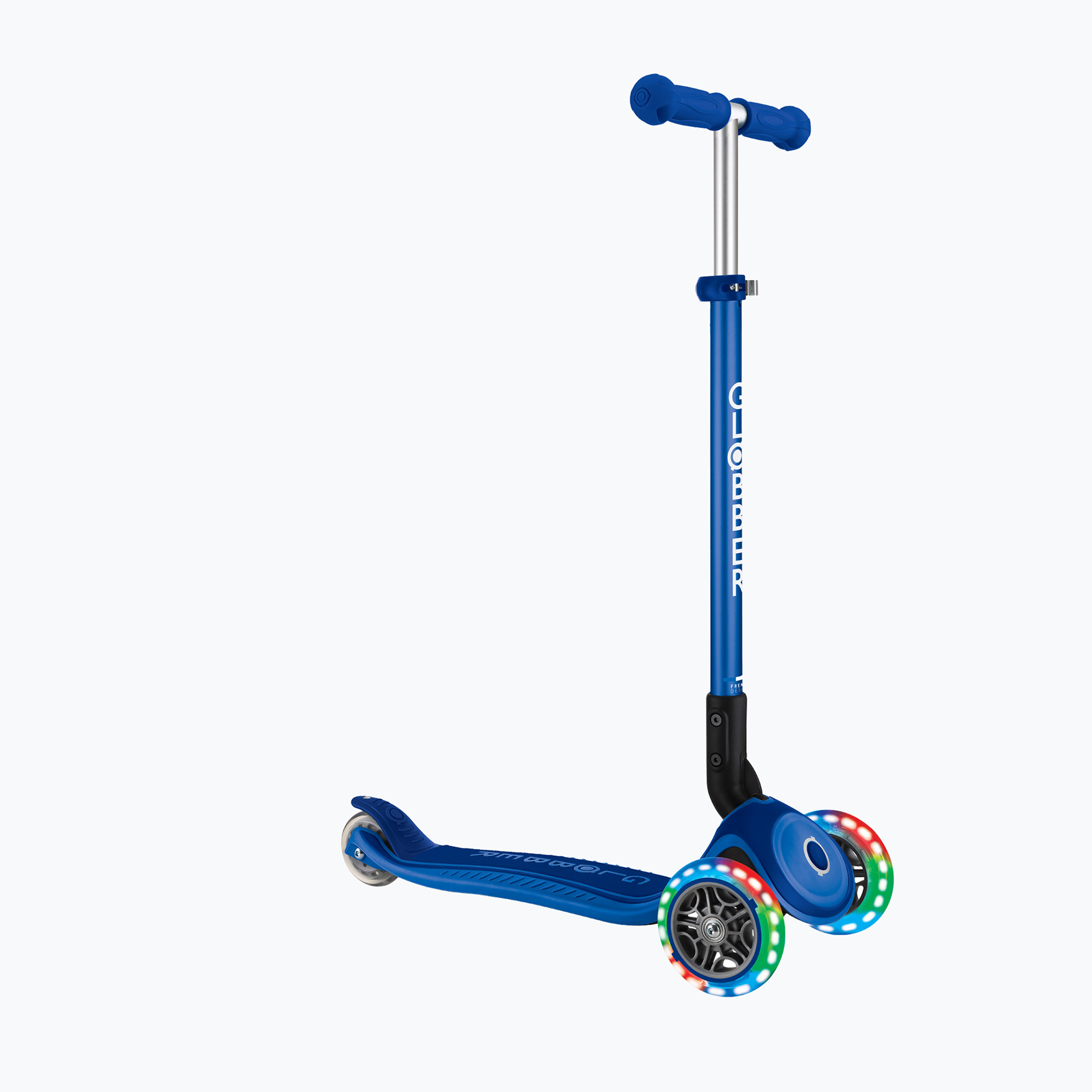 Hulajnoga trójkołowa dziecięca Globber Primo Foldable Plus Lights navy blue 