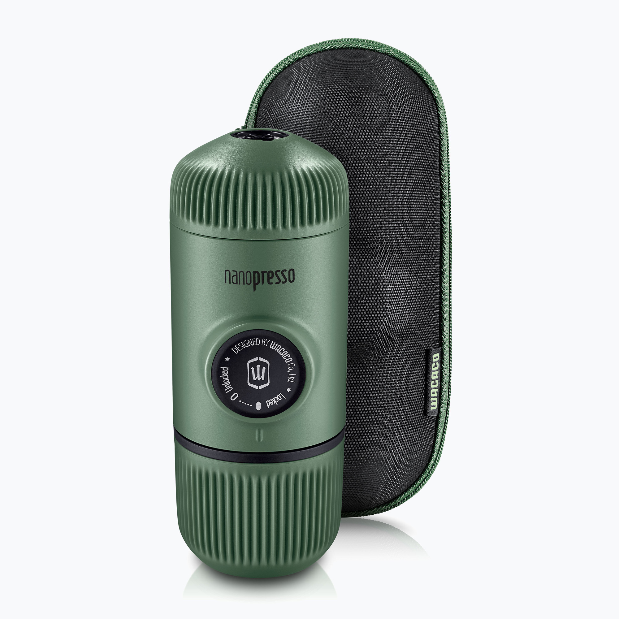 Przenośny ekspres do kawy Wacaco Nanopresso 80 ml + etui moss green 