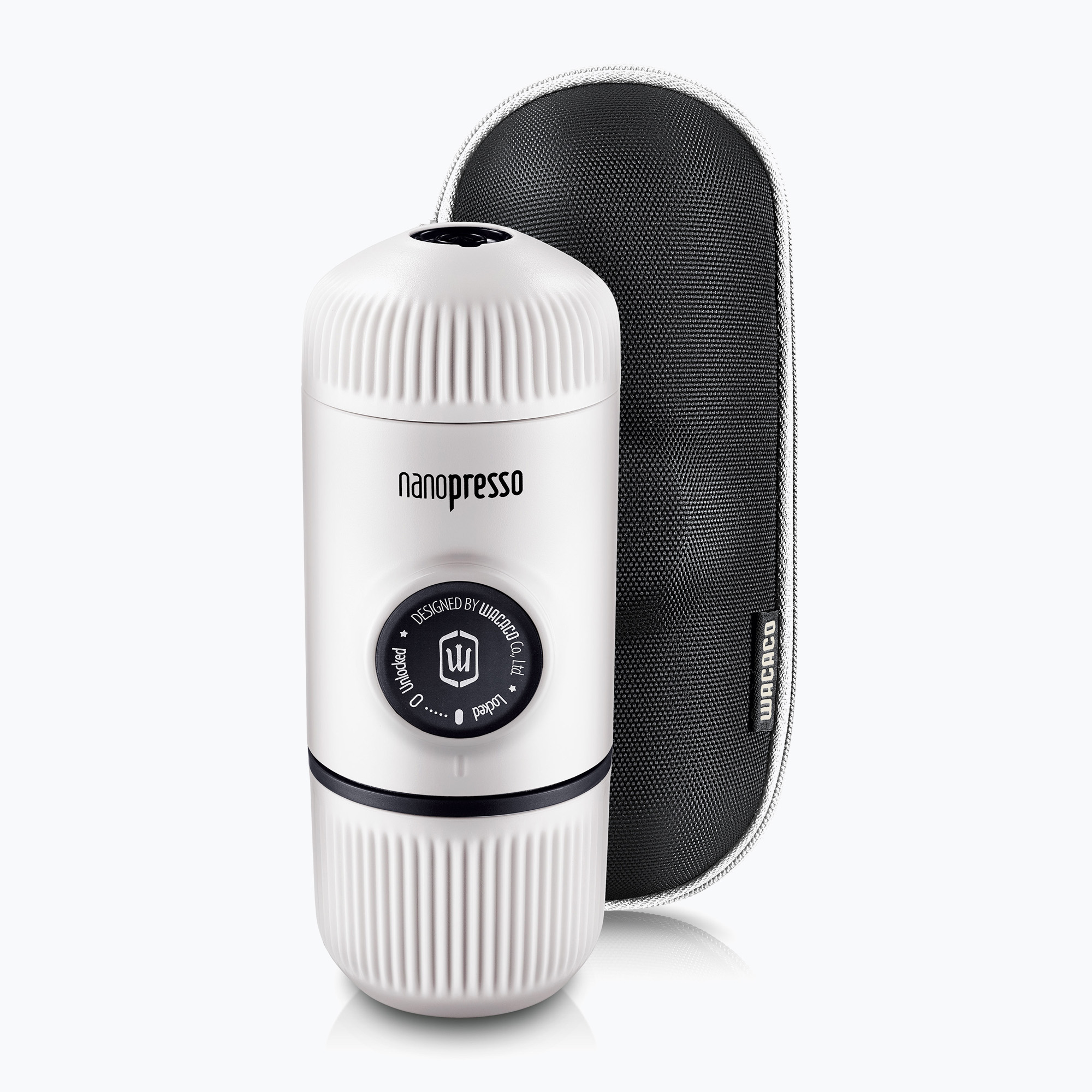 Przenośny ekspres do kawy Wacaco Nanopresso 80 ml + etui chill white 