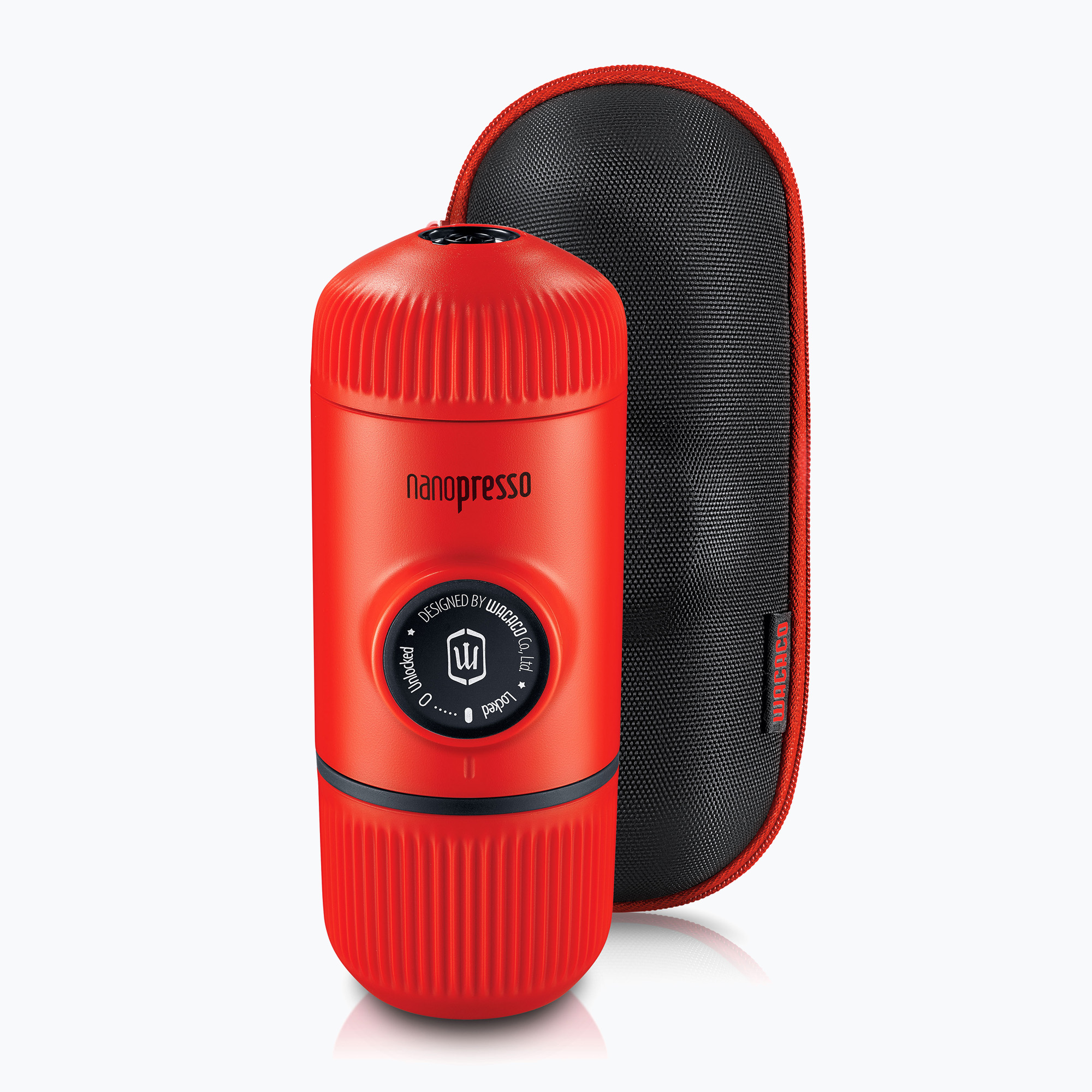 Przenośny ekspres do kawy Wacaco Nanopresso 80 ml + etui lava red 