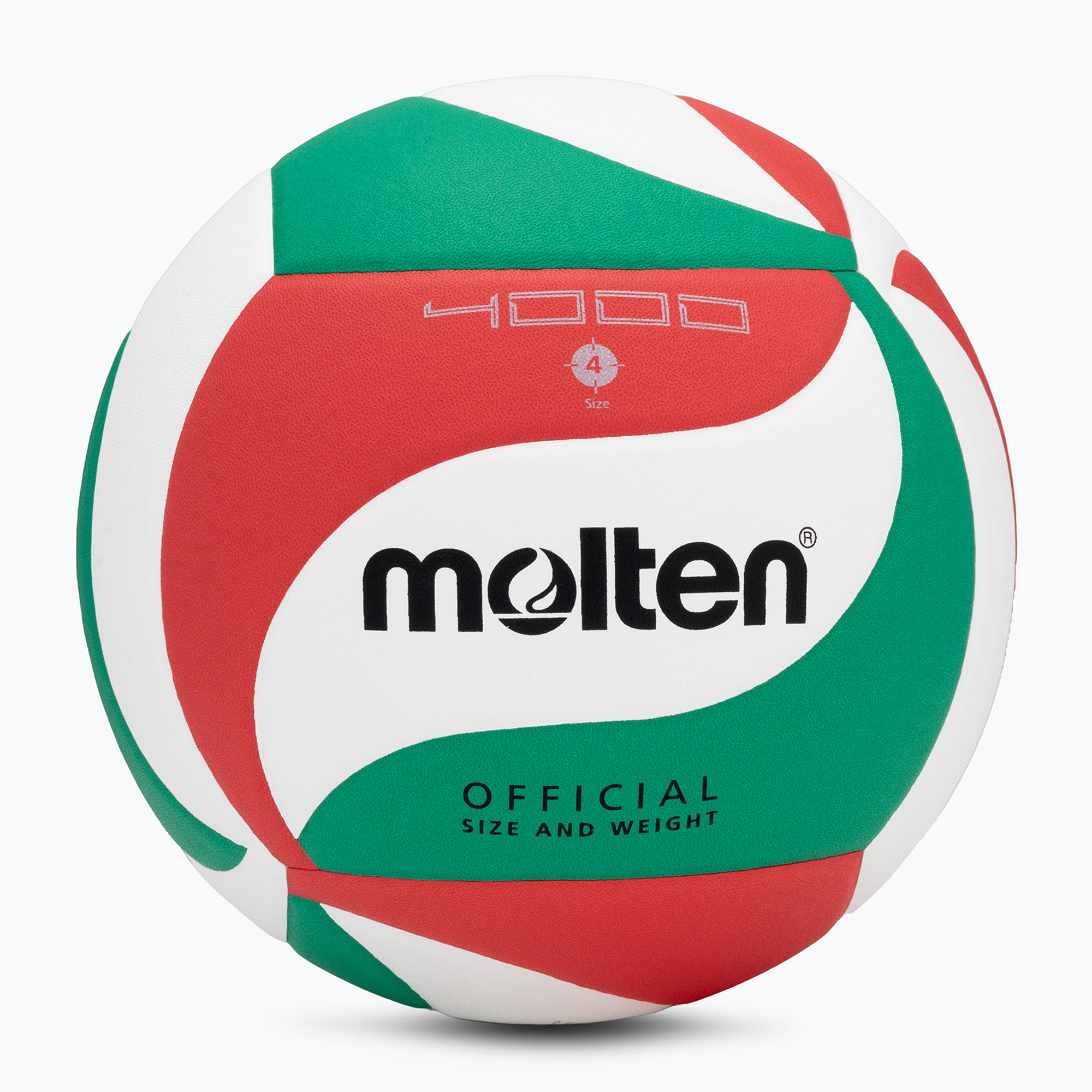 Piłka do siatkówki Molten V4M4000-4 white/green/red rozmiar 4 | WYSYŁKA W 24H | 30 DNI NA ZWROT