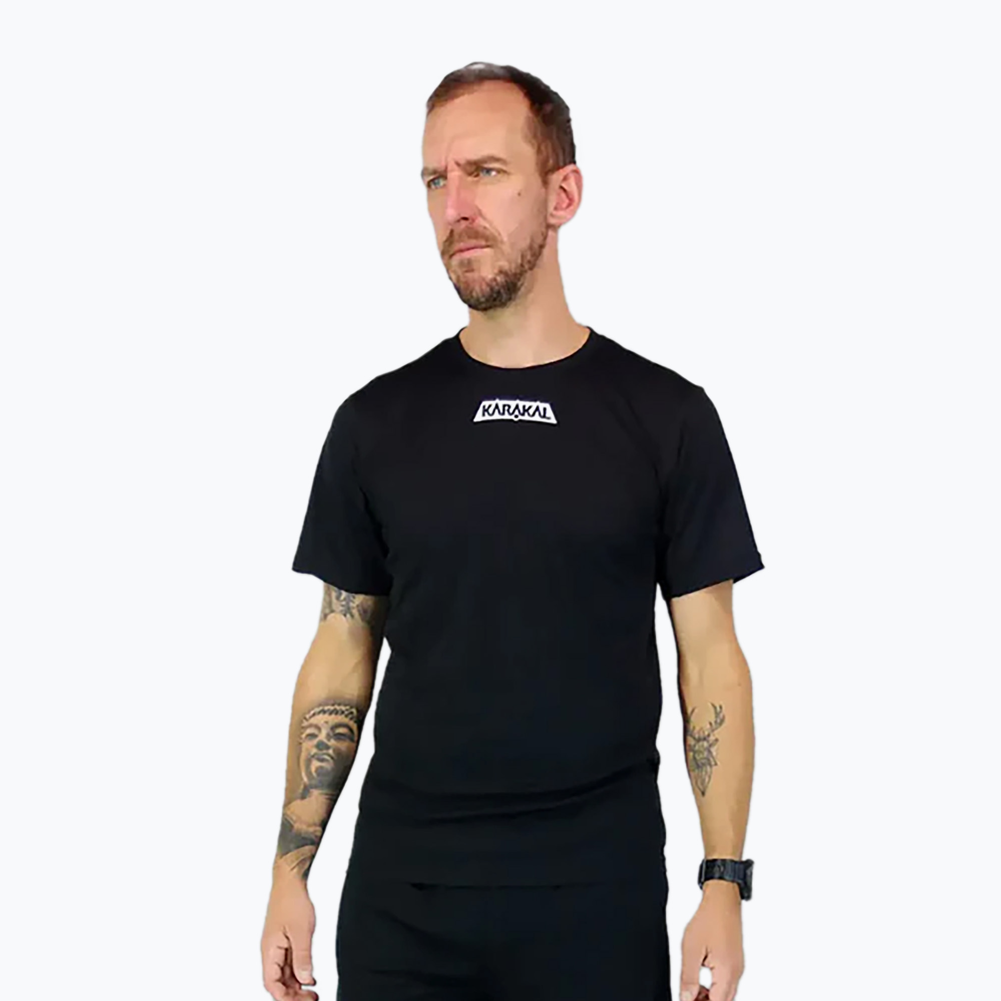 Koszulka do squasha męska Karakal Pro Tour Tee black/gray | WYSYŁKA W 24H | 30 DNI NA ZWROT