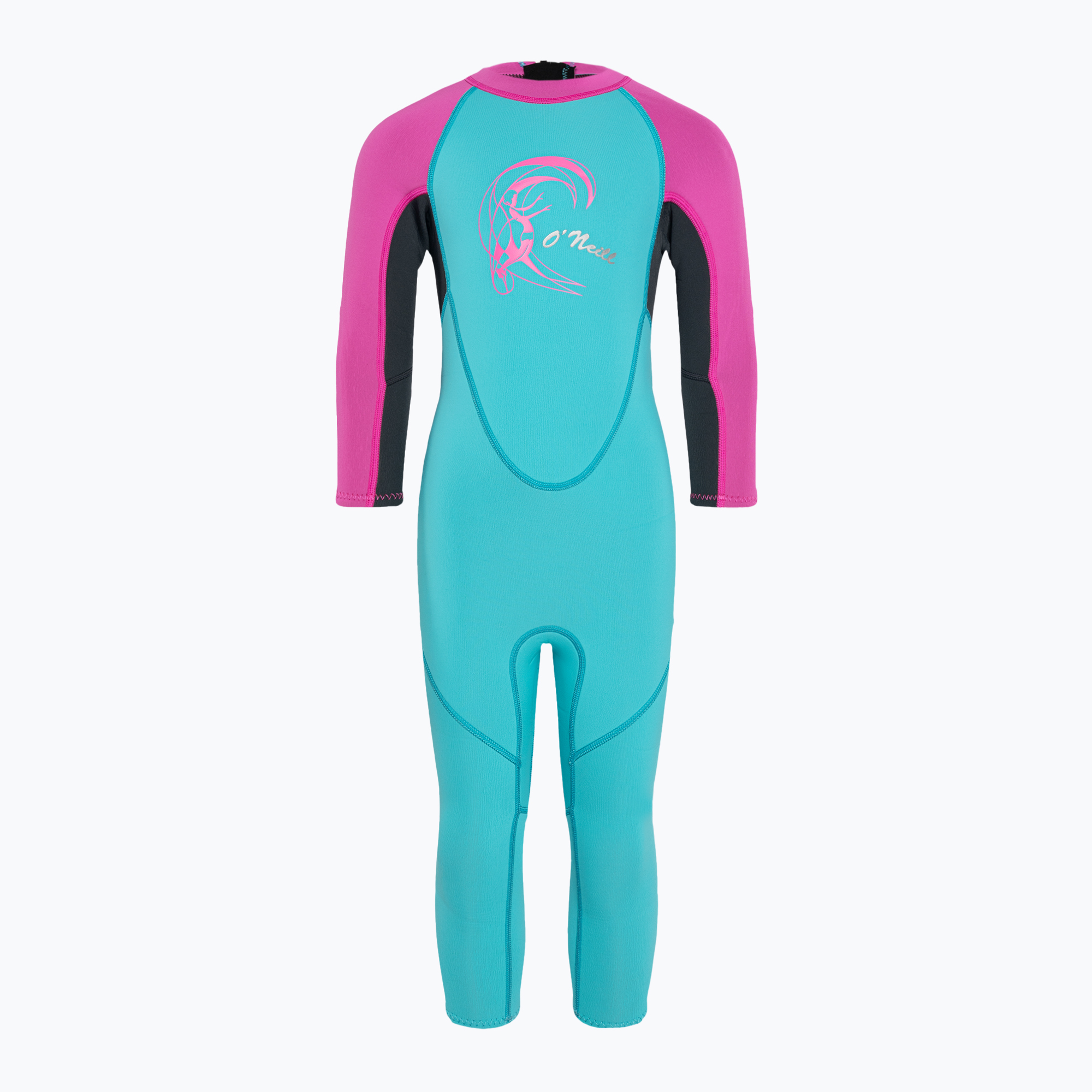 Pianka do pływania dziecięca O'Neill Toddler Reactor-2 2 mm Back Zip Full light aqua/graphite/berry 