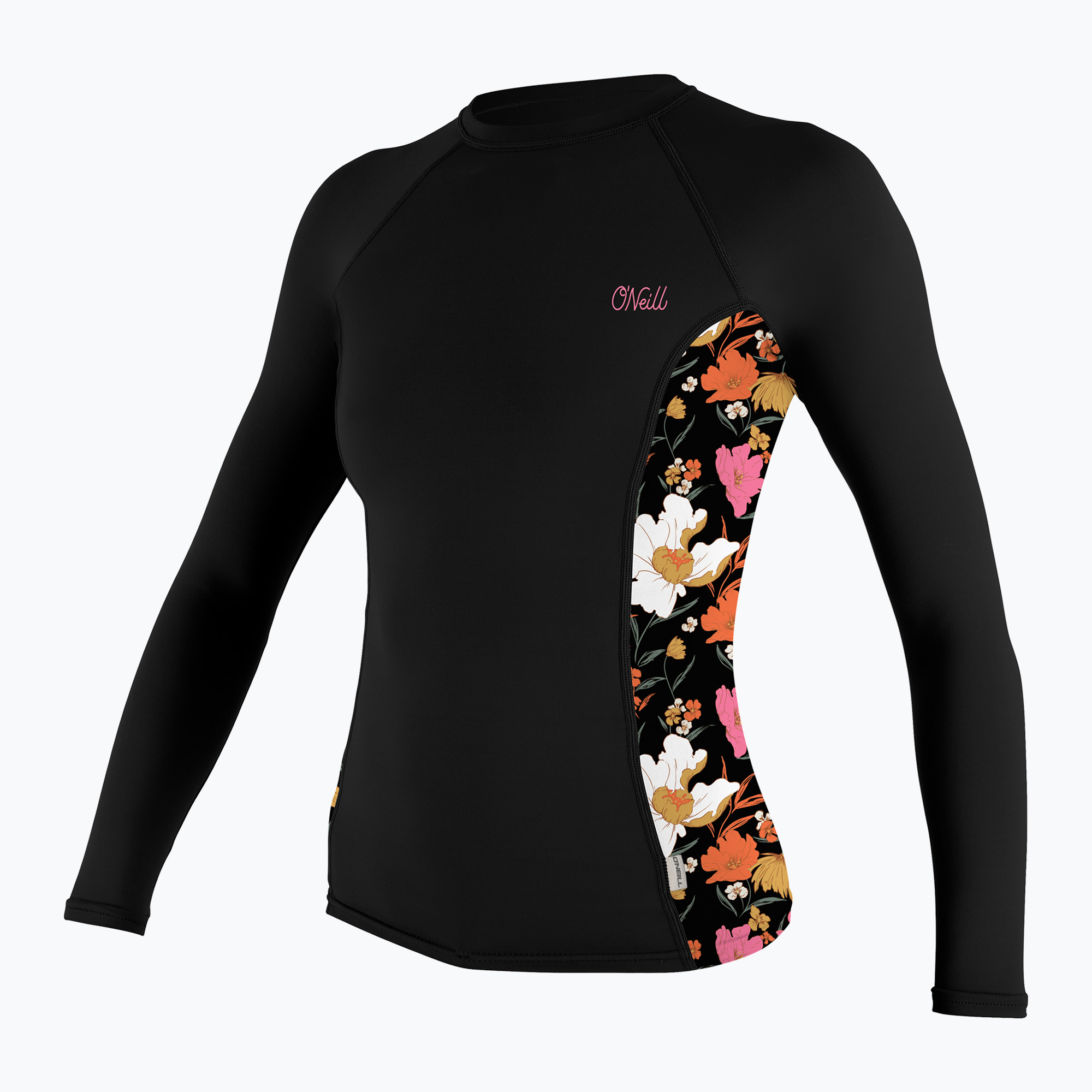 Longsleeve do pływania damski O'Neill Side Print Rash Guard black/bluemchen 