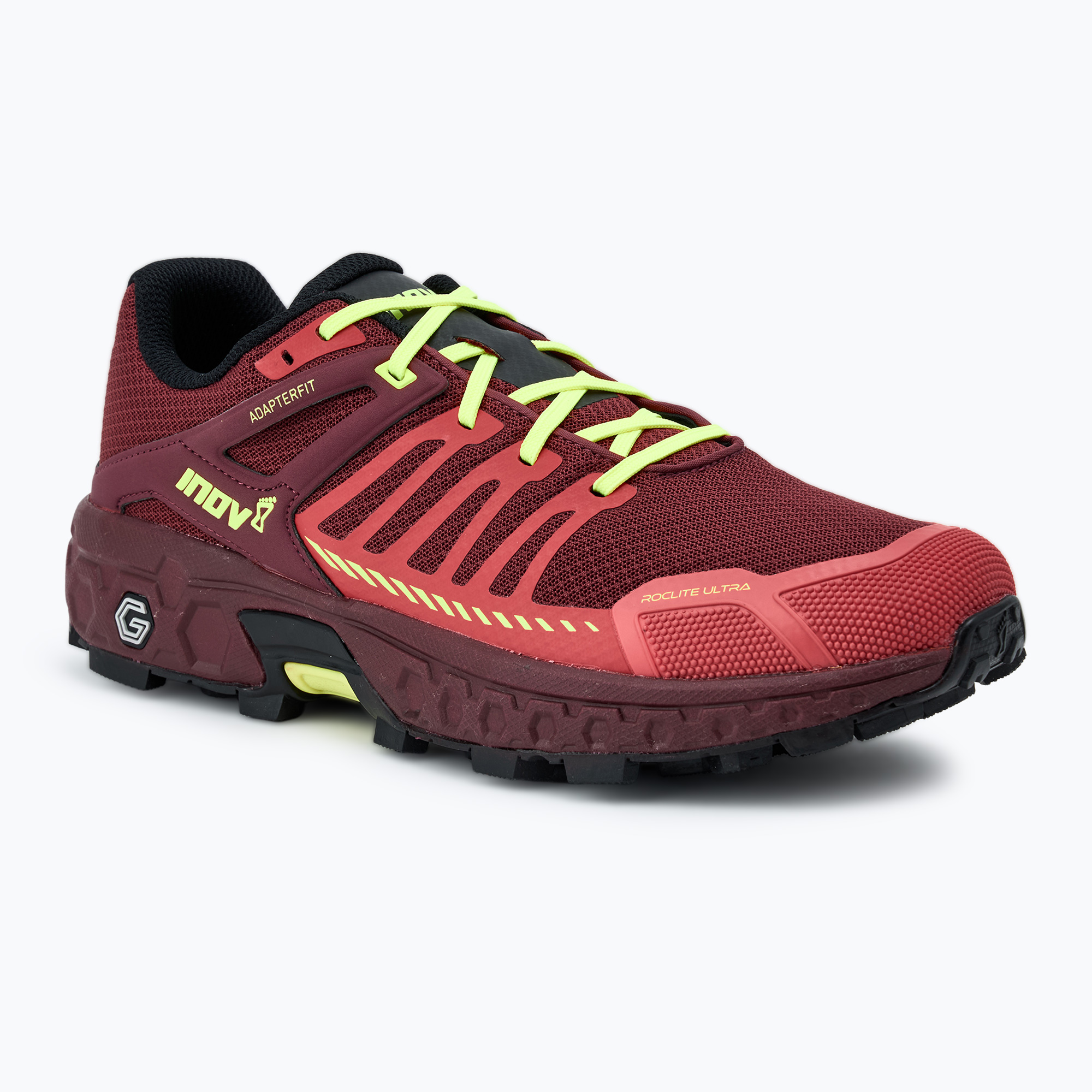 Buty do biegania męskie Inov-8 Roclite Ultra G 320 dark red/red/yellow | WYSYŁKA W 24H | 30 DNI NA ZWROT