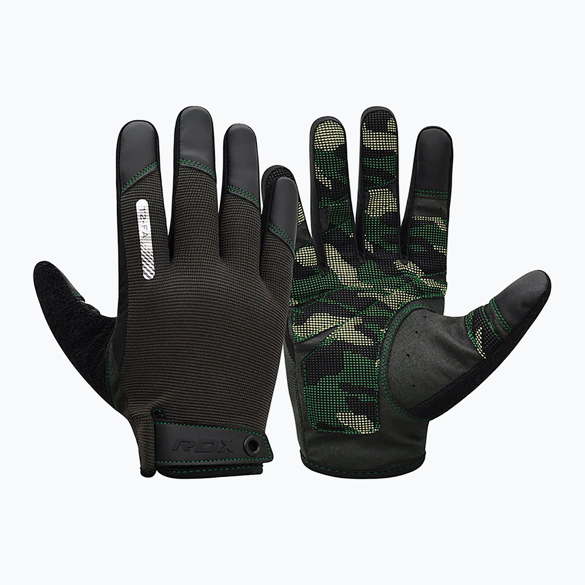 Rękawiczki treningowe RDX T2 Touch Screen Friendly Full Finger Gym Gloves army green | WYSYŁKA W 24H | 30 DNI NA ZWROT