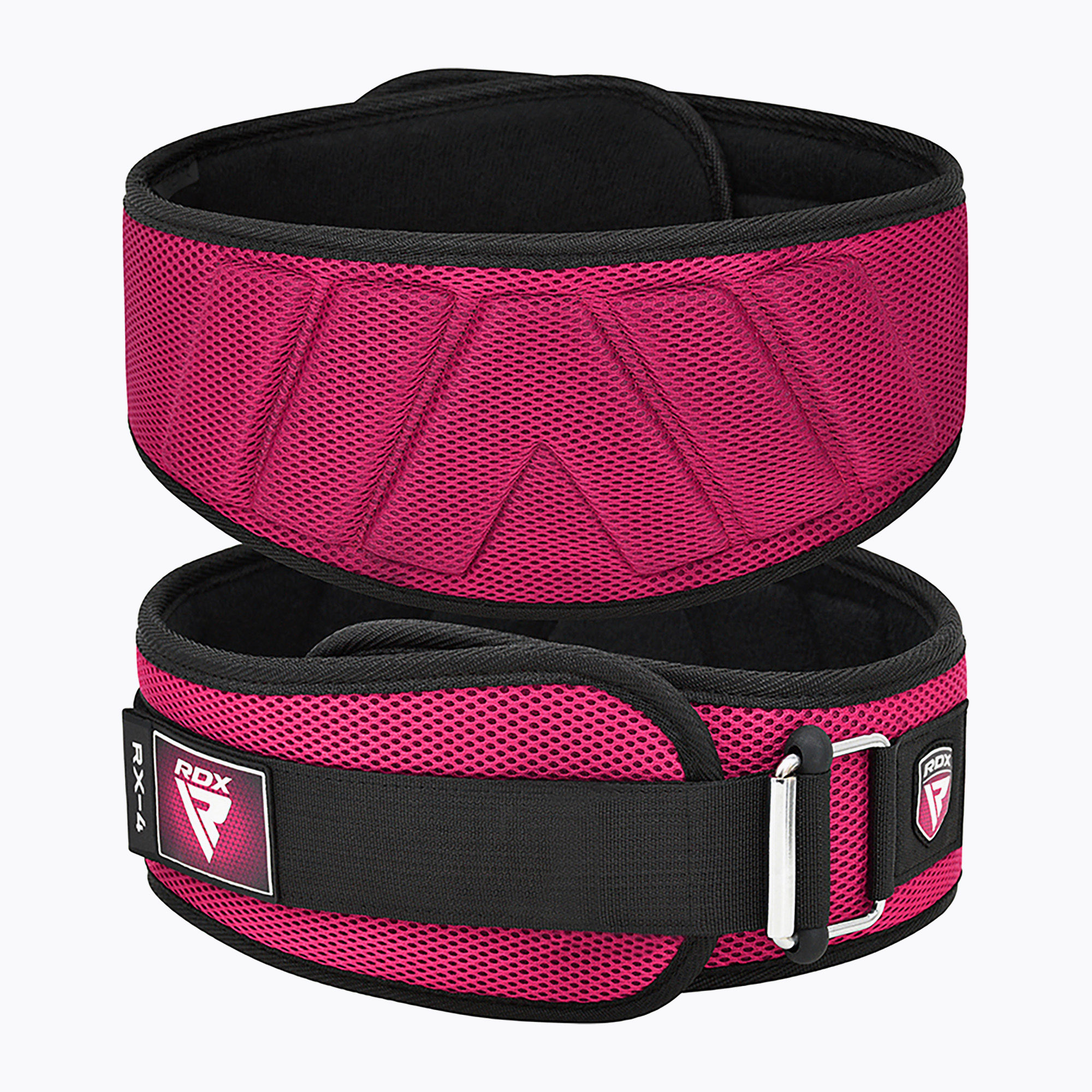 Pas do podnoszenia ciężarów RDX Rx4 Weightlifting Belt pink | WYSYŁKA W 24H | 30 DNI NA ZWROT