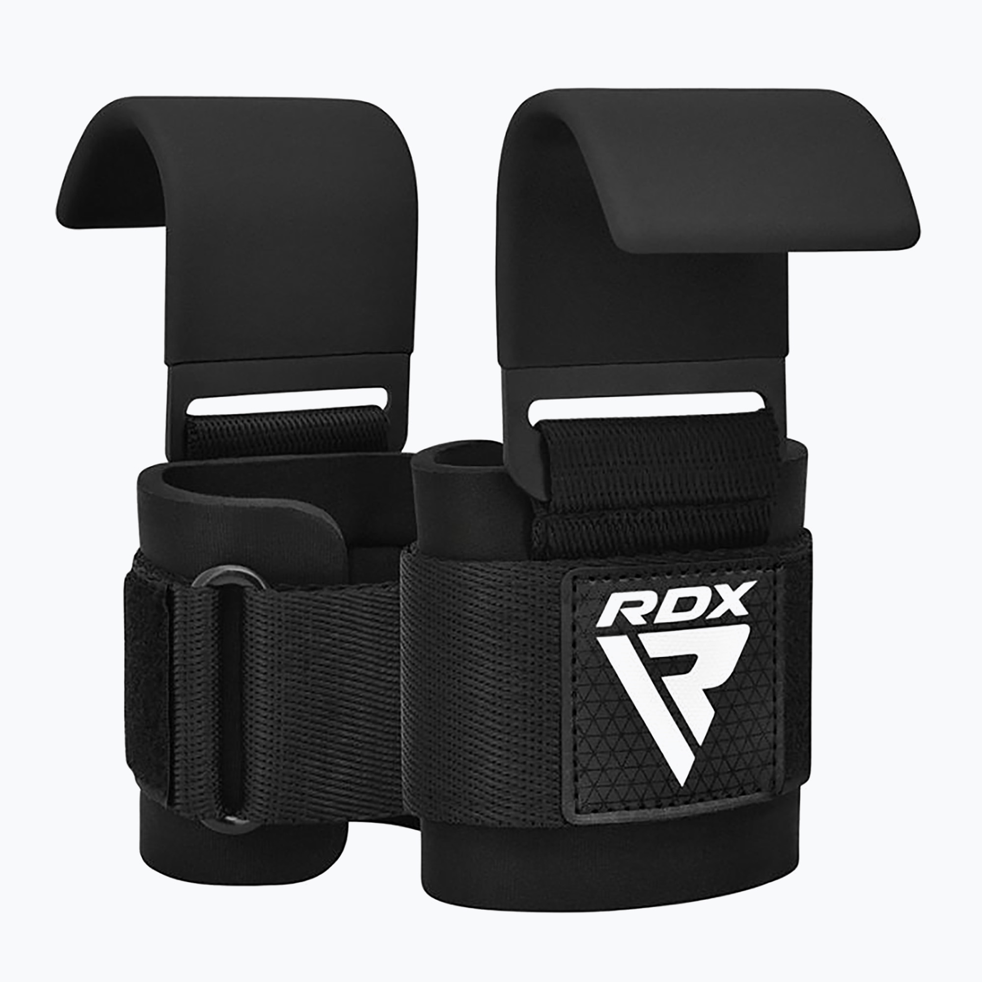 Paski do podnoszenia ciężarów z hakami RDX Gym Hook Plus black | WYSYŁKA W 24H | 30 DNI NA ZWROT