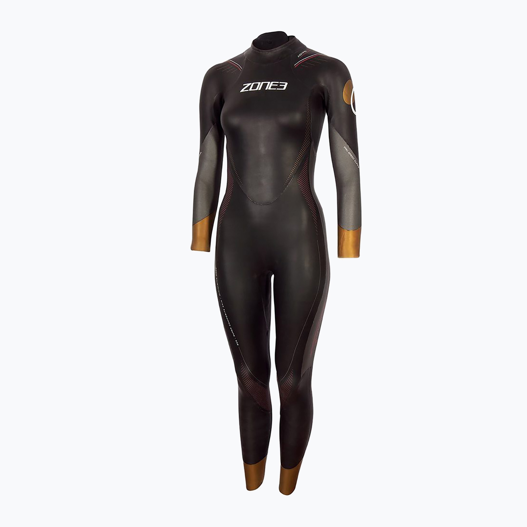 Pianka triathlonowa damska ZONE3 Thermal Aspire black/grey/gold/red | WYSYŁKA W 24H | 30 DNI NA ZWROT