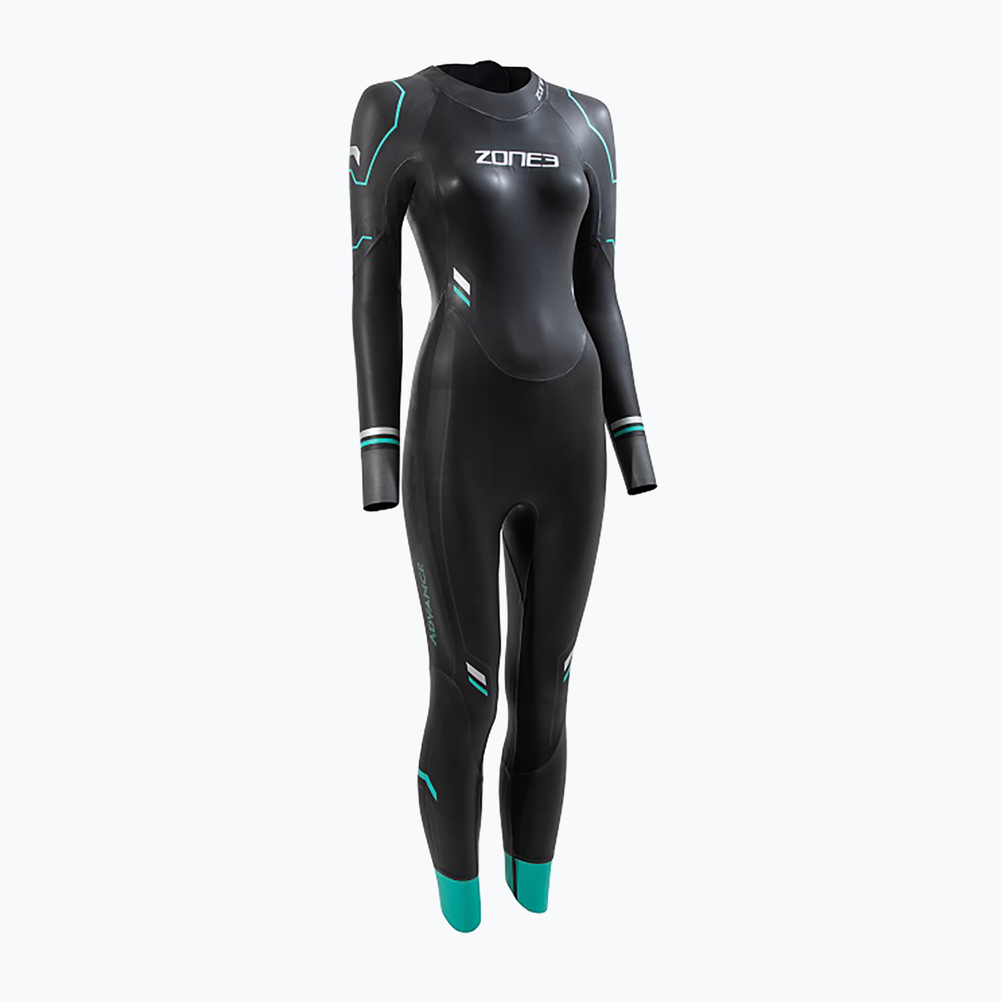 Zdjęcia - Skafander nurkowy Pianka triathlonowa damska ZONE3 Advance black/turquoise/gunmetal | WYSYŁK