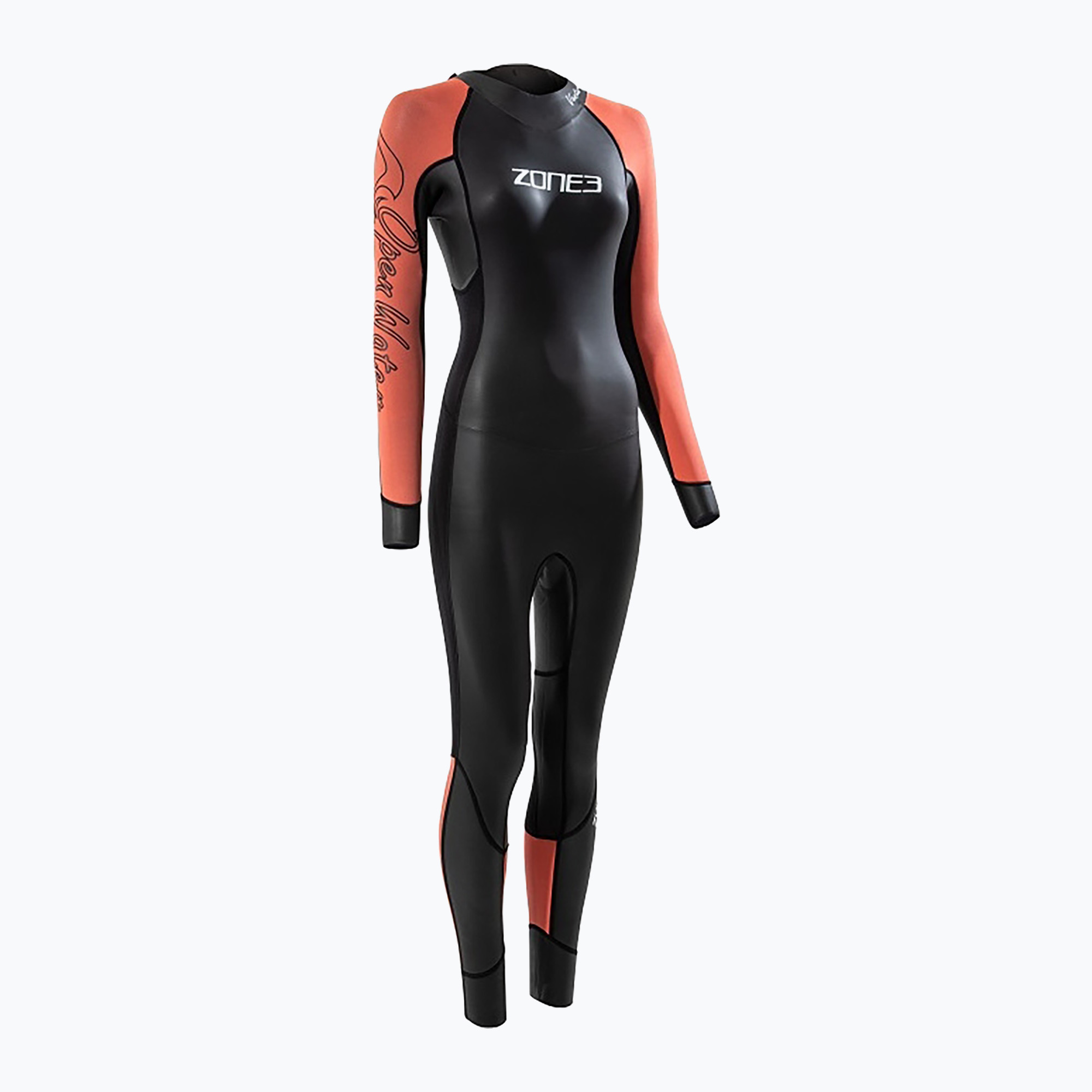 Pianka triathlonowa damska ZONE3 Venture black/orange 