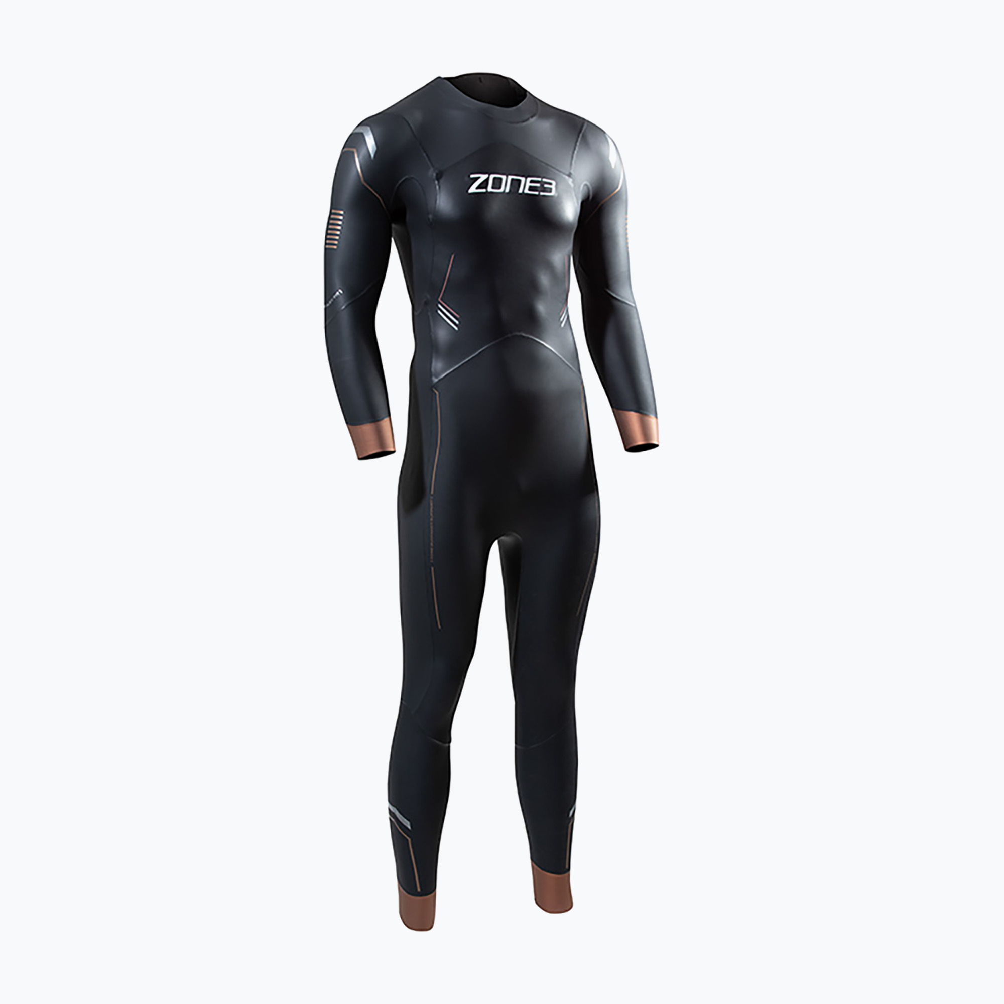 Pianka triathlonowa męska ZONE3 Thermal Agile 3 mm black/gold 