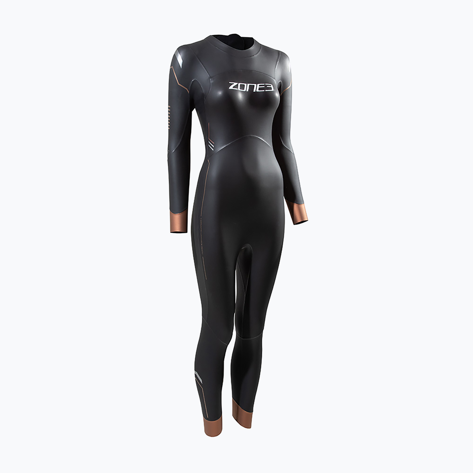 Pianka triathlonowa damska ZONE3 Thermal Agile 3 mm black/gold 