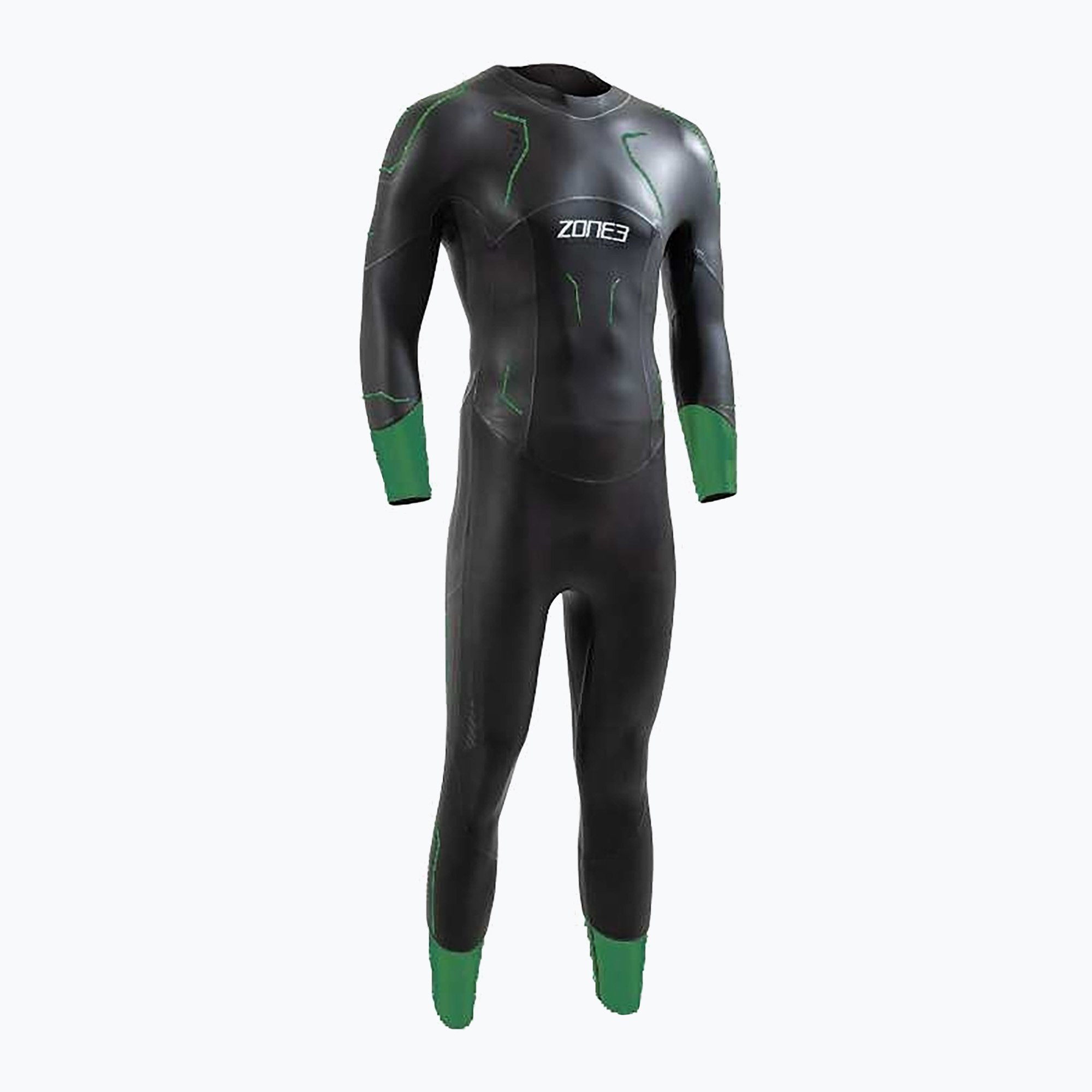 Zdjęcia - Skafander nurkowy Pianka triathlonowa męska ZONE3 Terraprene Vision black/forest green | WYS