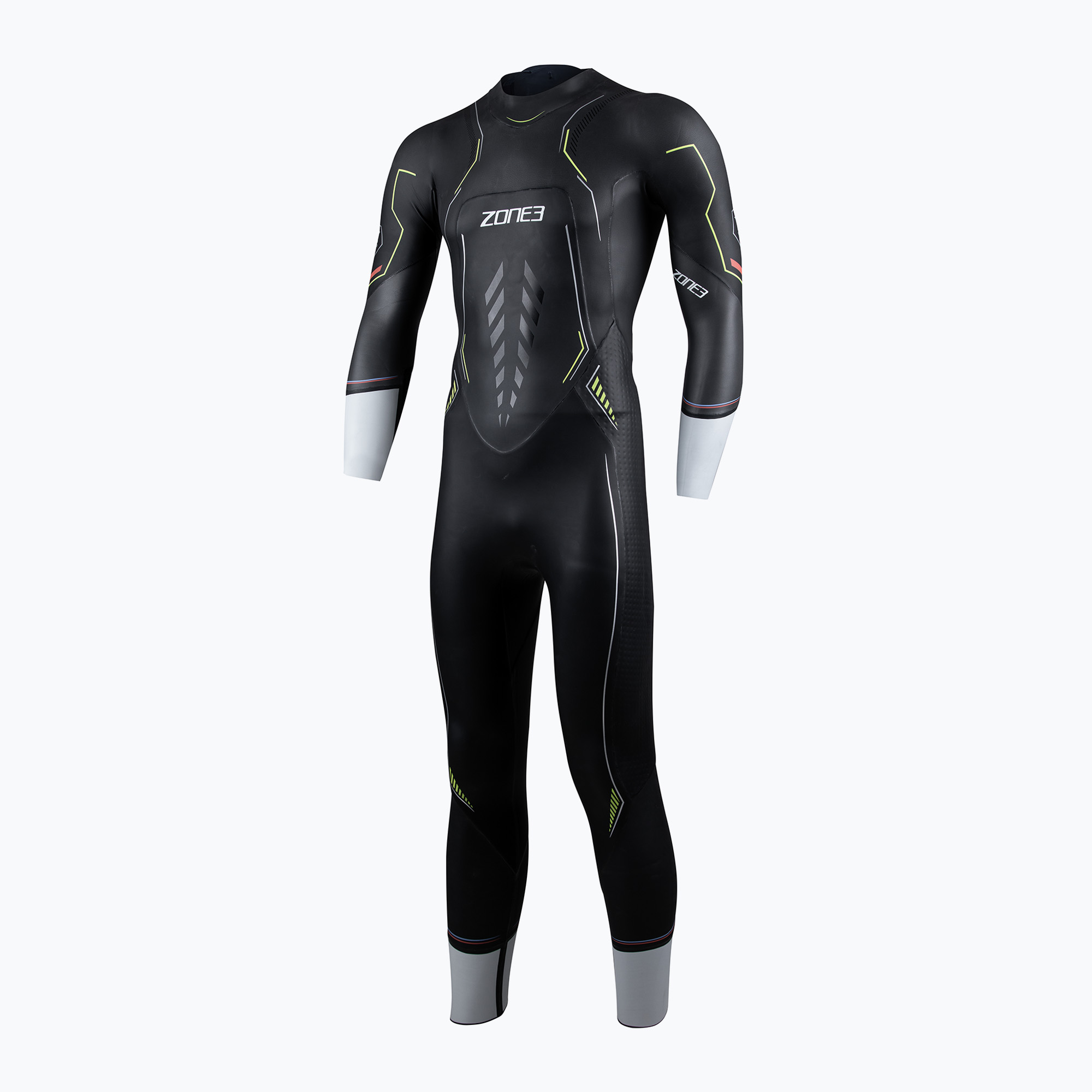 Pianka triathlonowa męska ZONE3 Aspire 4 mm black/chalk 
