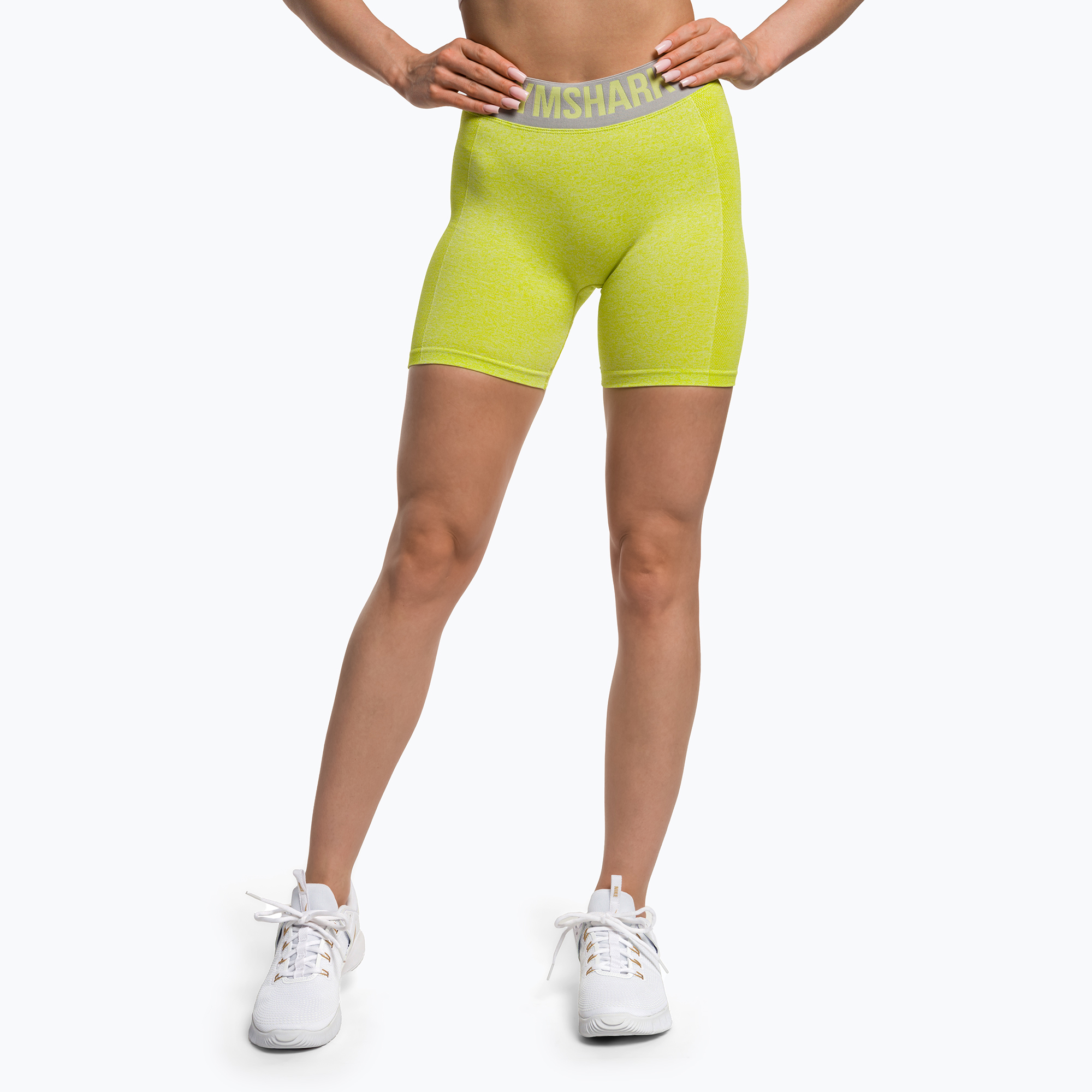 Spodenki treningowe damskie Gymshark Flex marl/light grey | WYSYŁKA W 24H | 30 DNI NA ZWROT