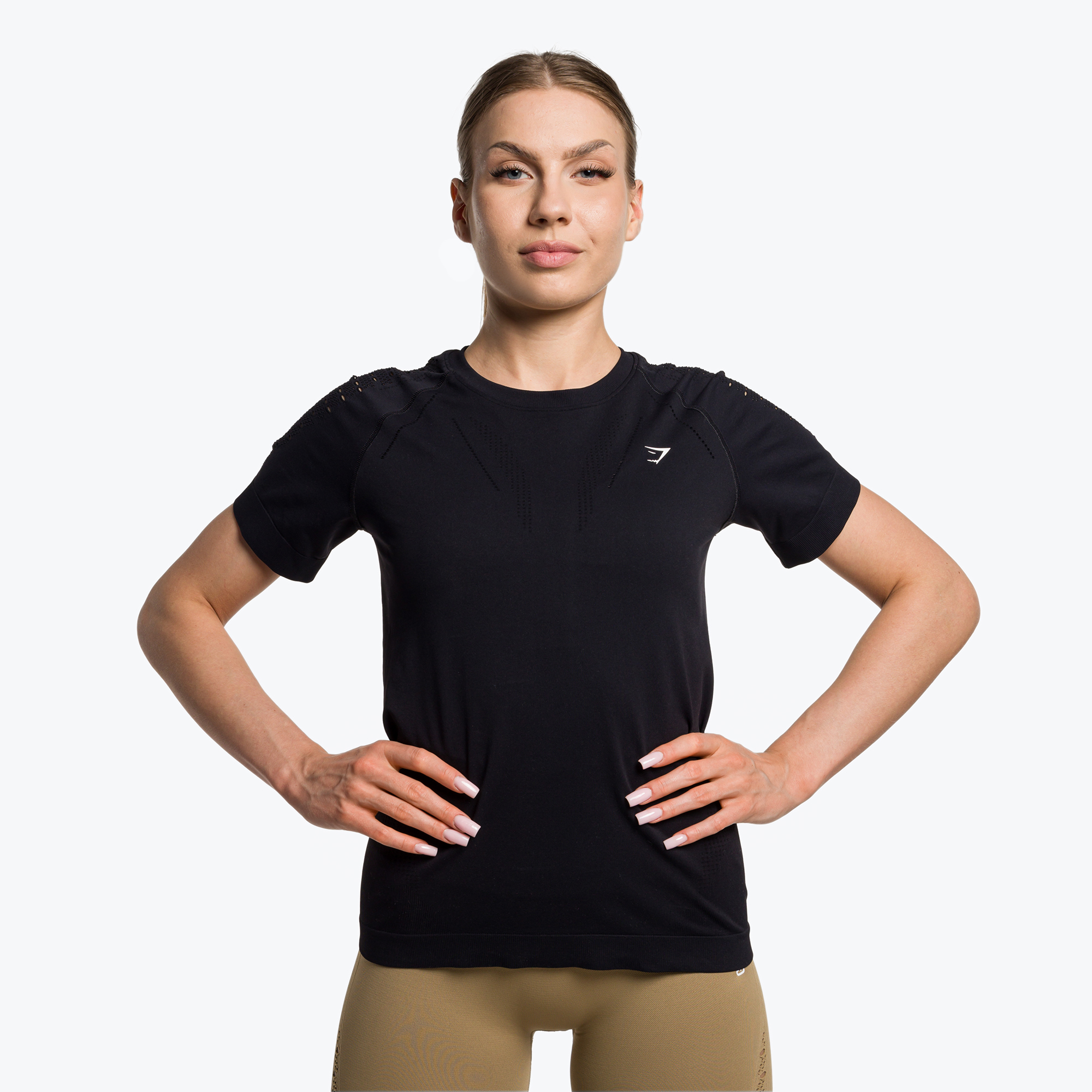 Koszulka treningowa damska Gymshark Energy Seamless black | WYSYŁKA W 24H | 30 DNI NA ZWROT