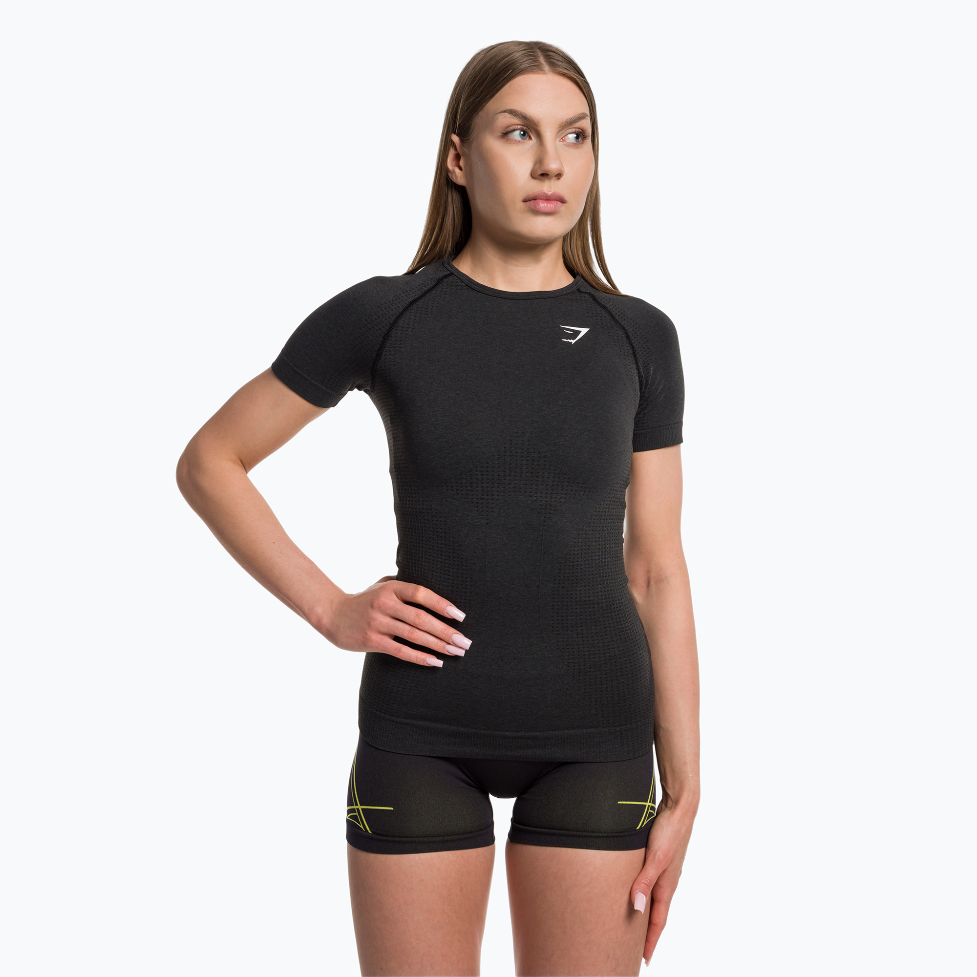 Koszulka treningowa damska Gymshark Vital Seamless black/marl | WYSYŁKA W 24H | 30 DNI NA ZWROT