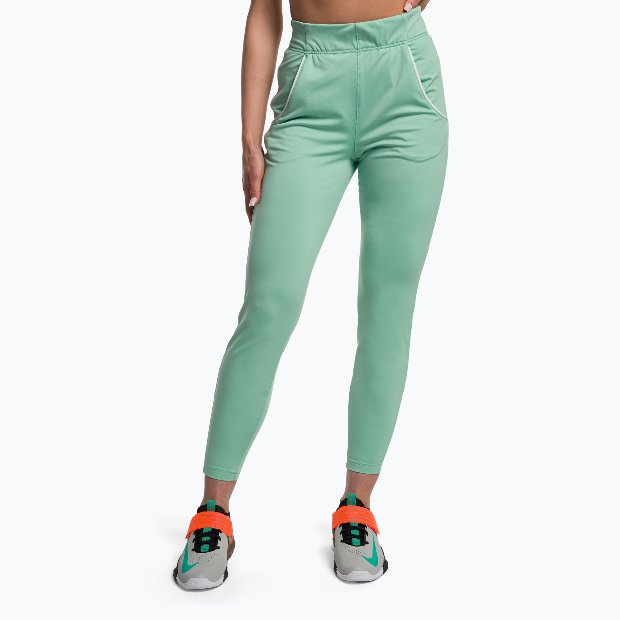 Spodnie treningowe damskie Gymshark Recess Track cactus green | WYSYŁKA W 24H | 30 DNI NA ZWROT