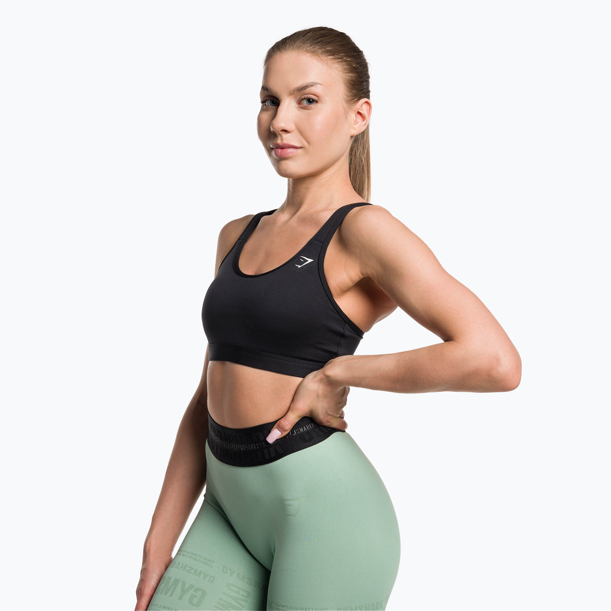 Biustonosz fitness Gymshark Scoop Neck Training Sports black | WYSYŁKA W 24H | 30 DNI NA ZWROT