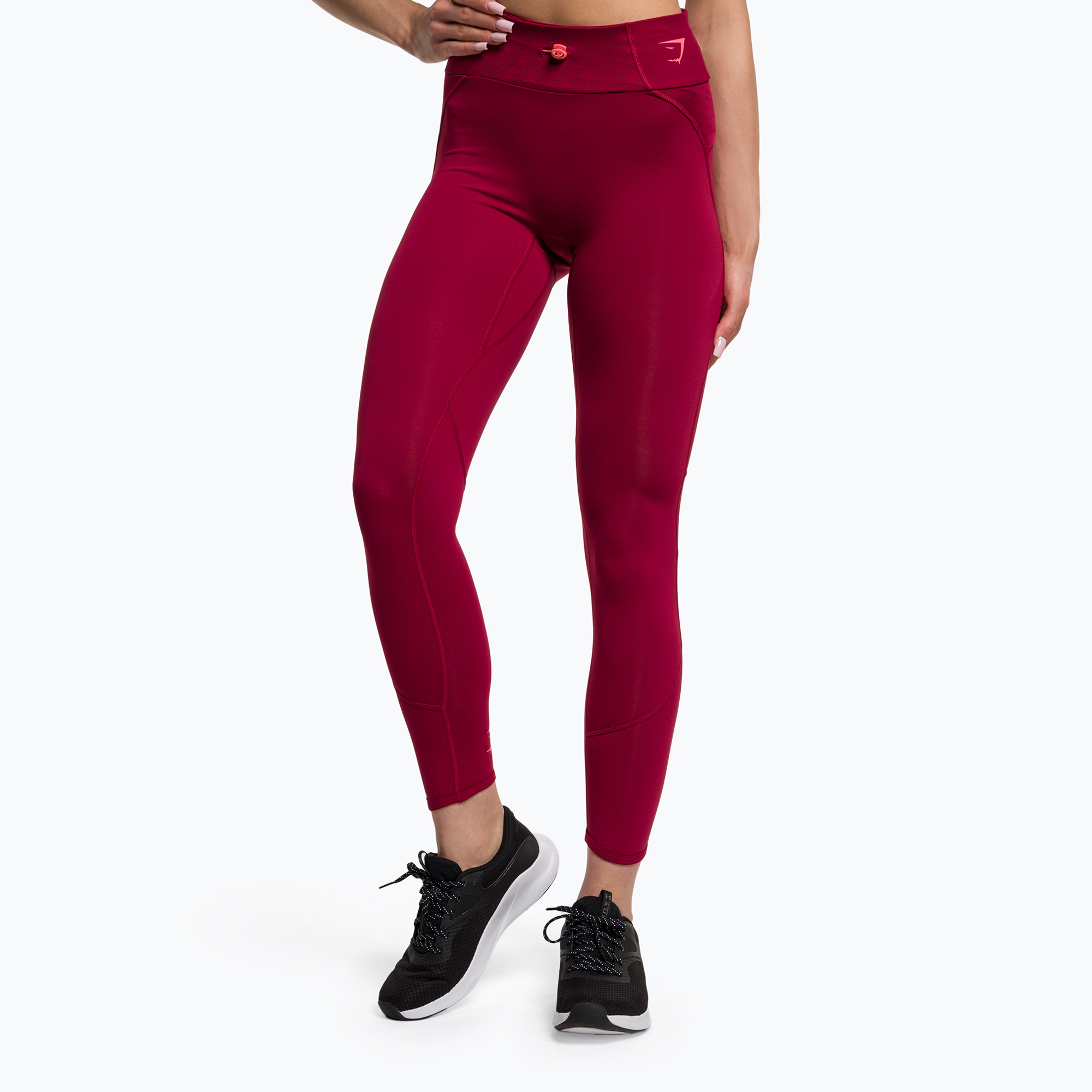 Legginsy treningowe damskie Gymshark Pulse burgundy red | WYSYŁKA W 24H | 30 DNI NA ZWROT