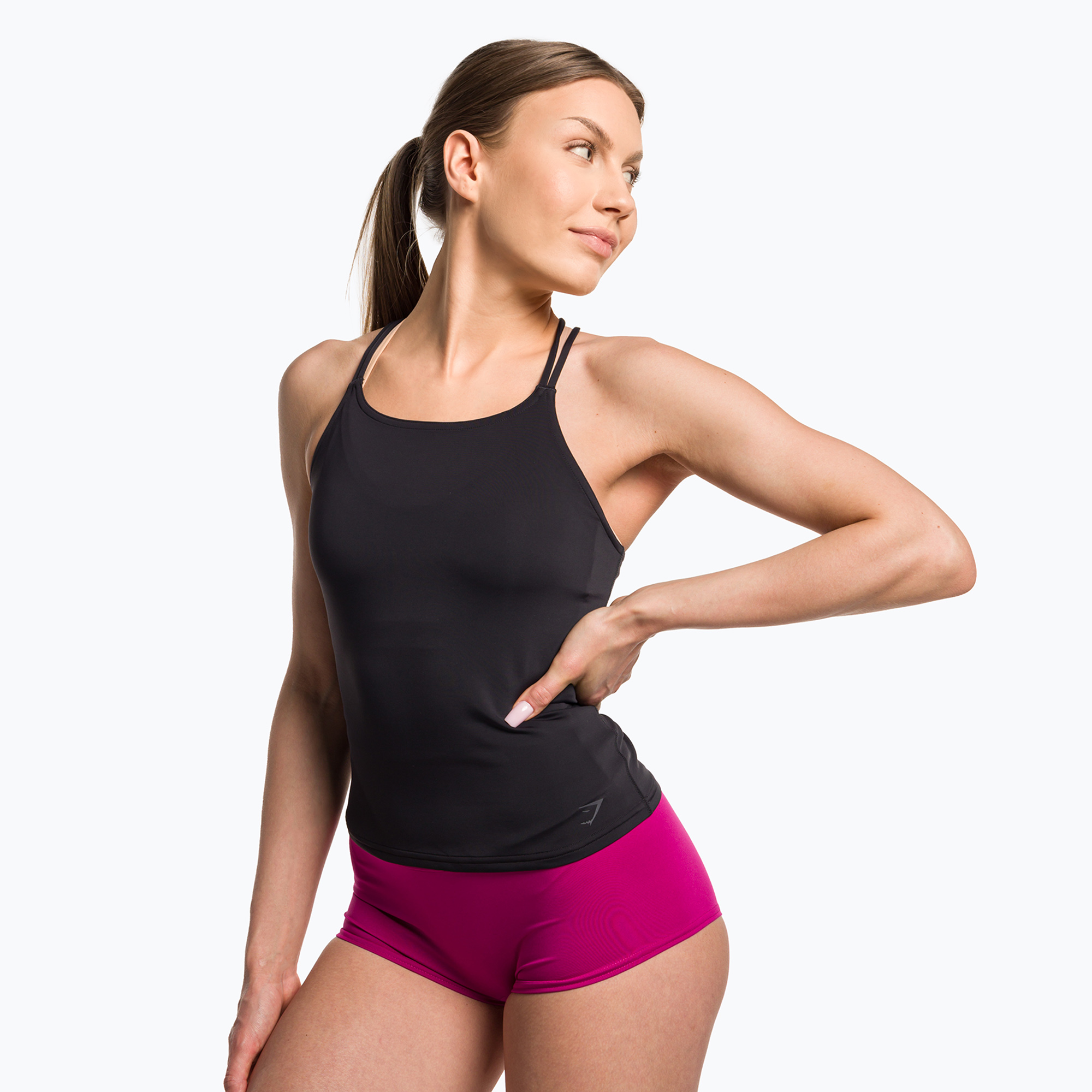 Tank top treningowy damski Gymshark Studio Tank black | WYSYŁKA W 24H | 30 DNI NA ZWROT