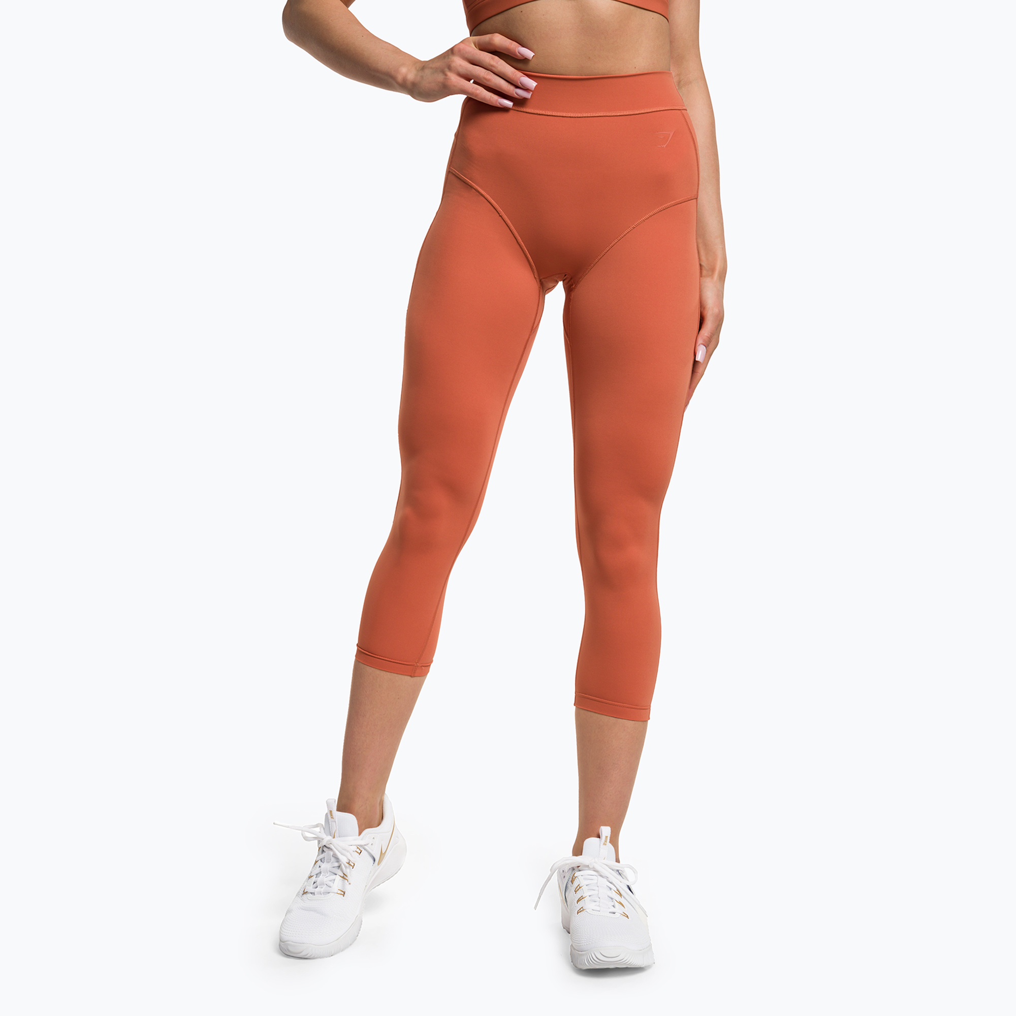 Legginsy treningowe damskie Gymshark KK Twins earth orange | WYSYŁKA W 24H | 30 DNI NA ZWROT