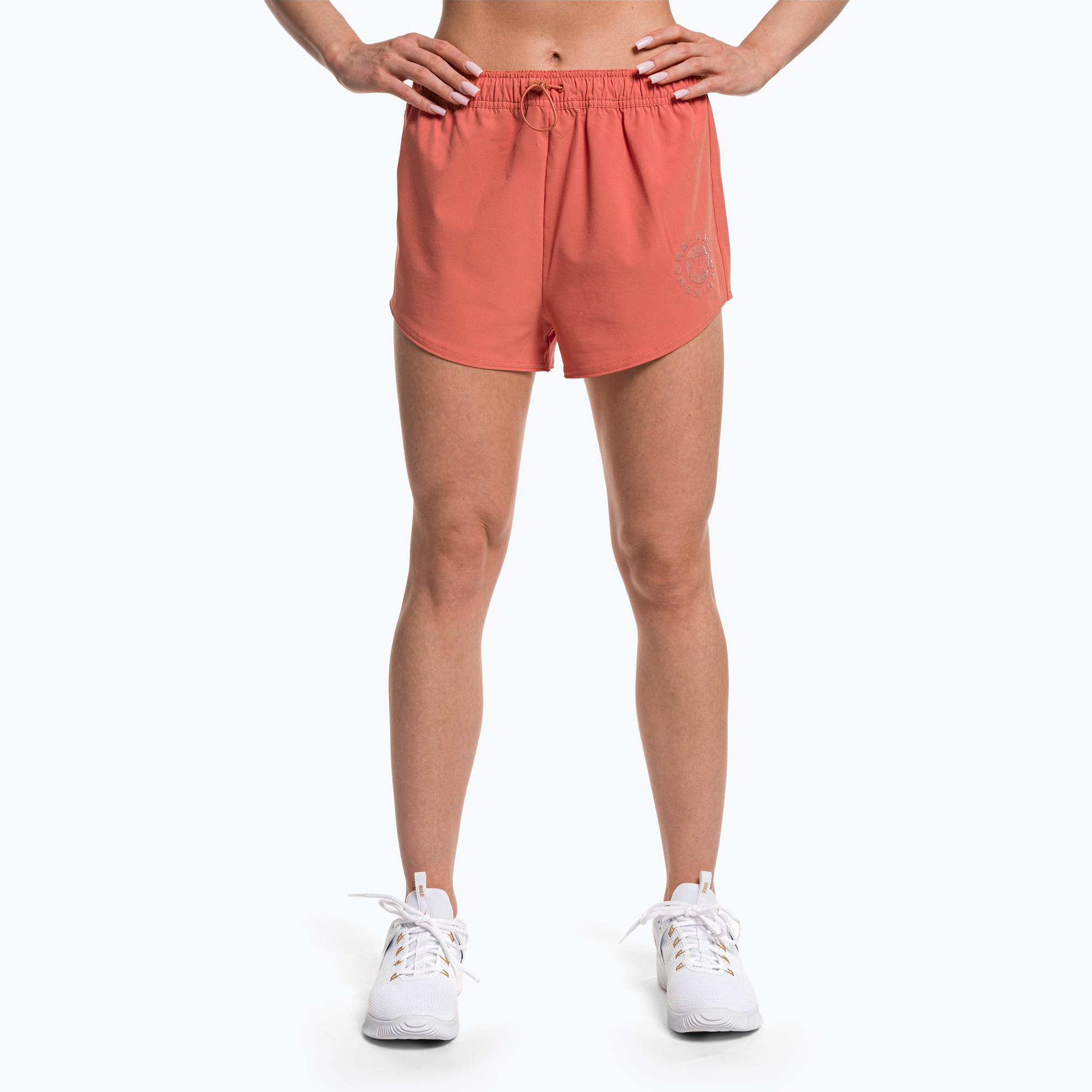 Spodenki treningowe damskie Gymshark KK Twins Woven earth orange | WYSYŁKA W 24H | 30 DNI NA ZWROT