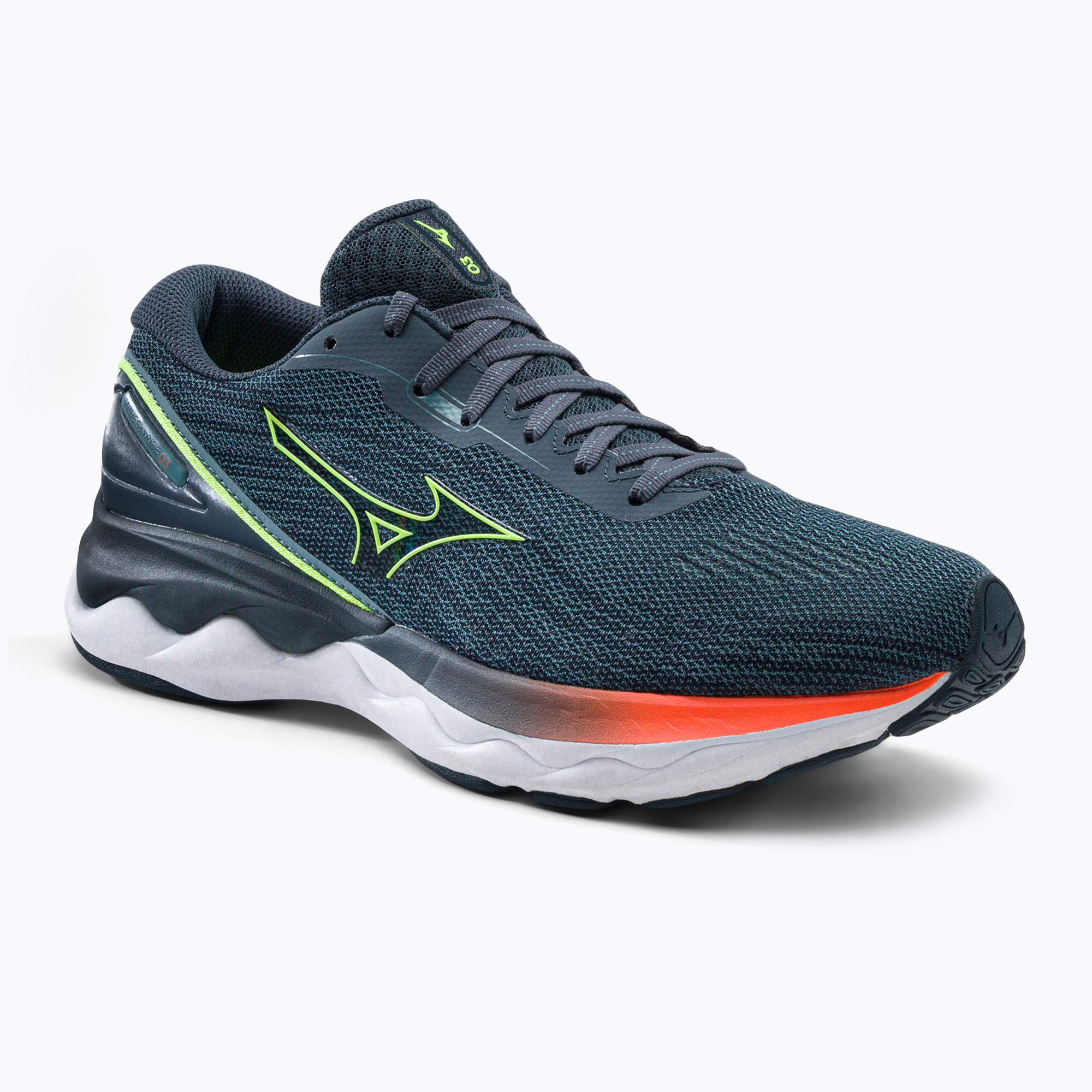 Buty do biegania męskie Mizuno Wave Skyrise 3 nibieskie J1GC220981 | WYSYŁKA W 24H | 30 DNI NA ZWROT