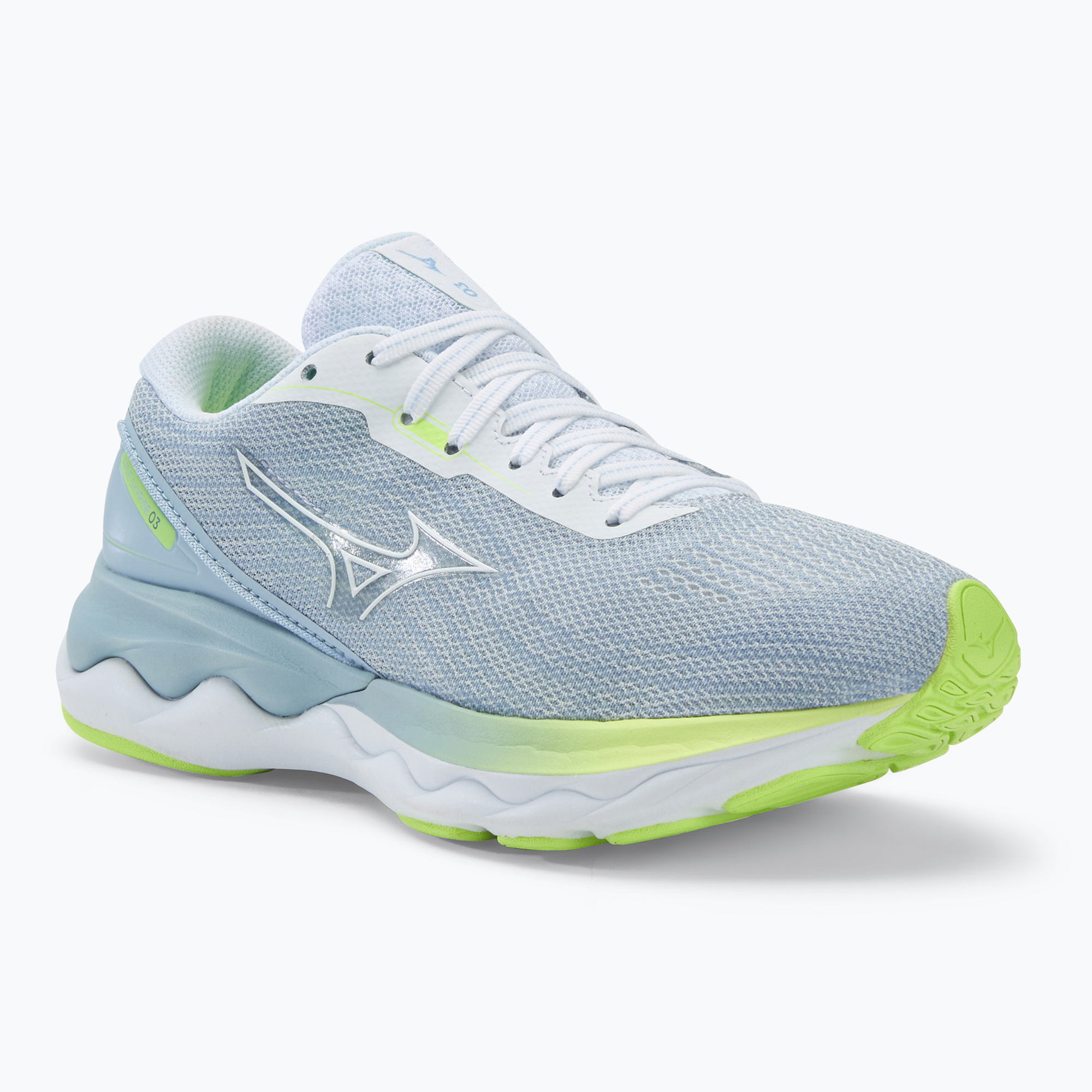 Buty do biegania damskie Mizuno Skyrise 3 white/ white/ neo lime | WYSYŁKA W 24H | 30 DNI NA ZWROT