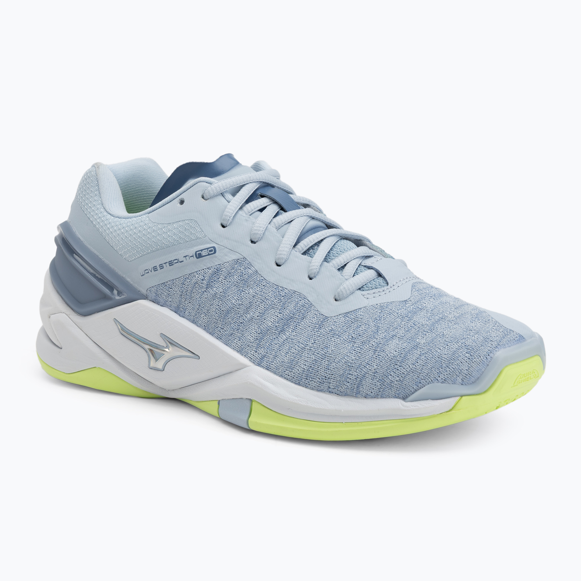 Buty do piłki ręcznej damskie Mizuno Wave Stealth Neo heather/white/neo lime 
